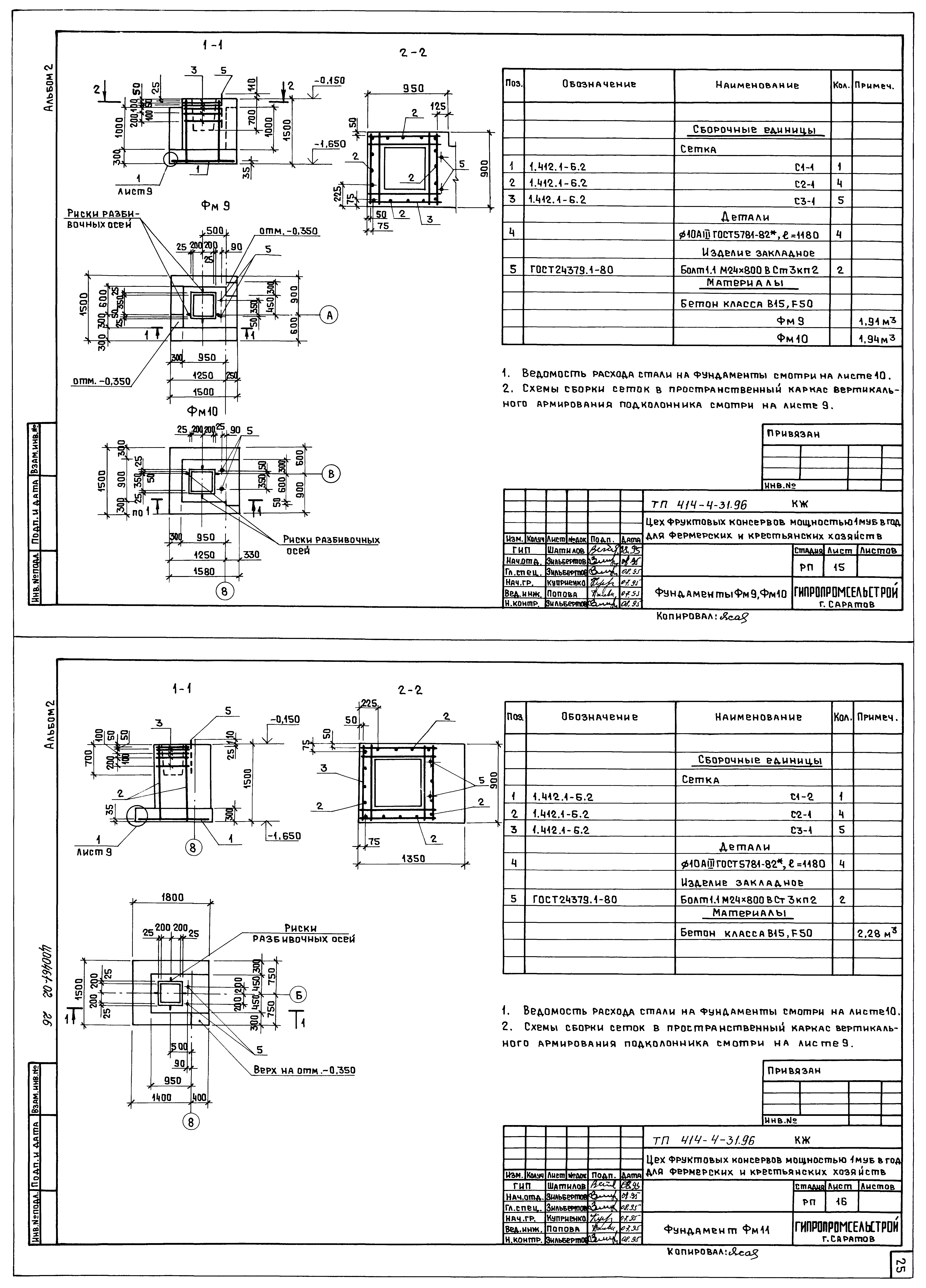 Типовой проект 414-4-31.96