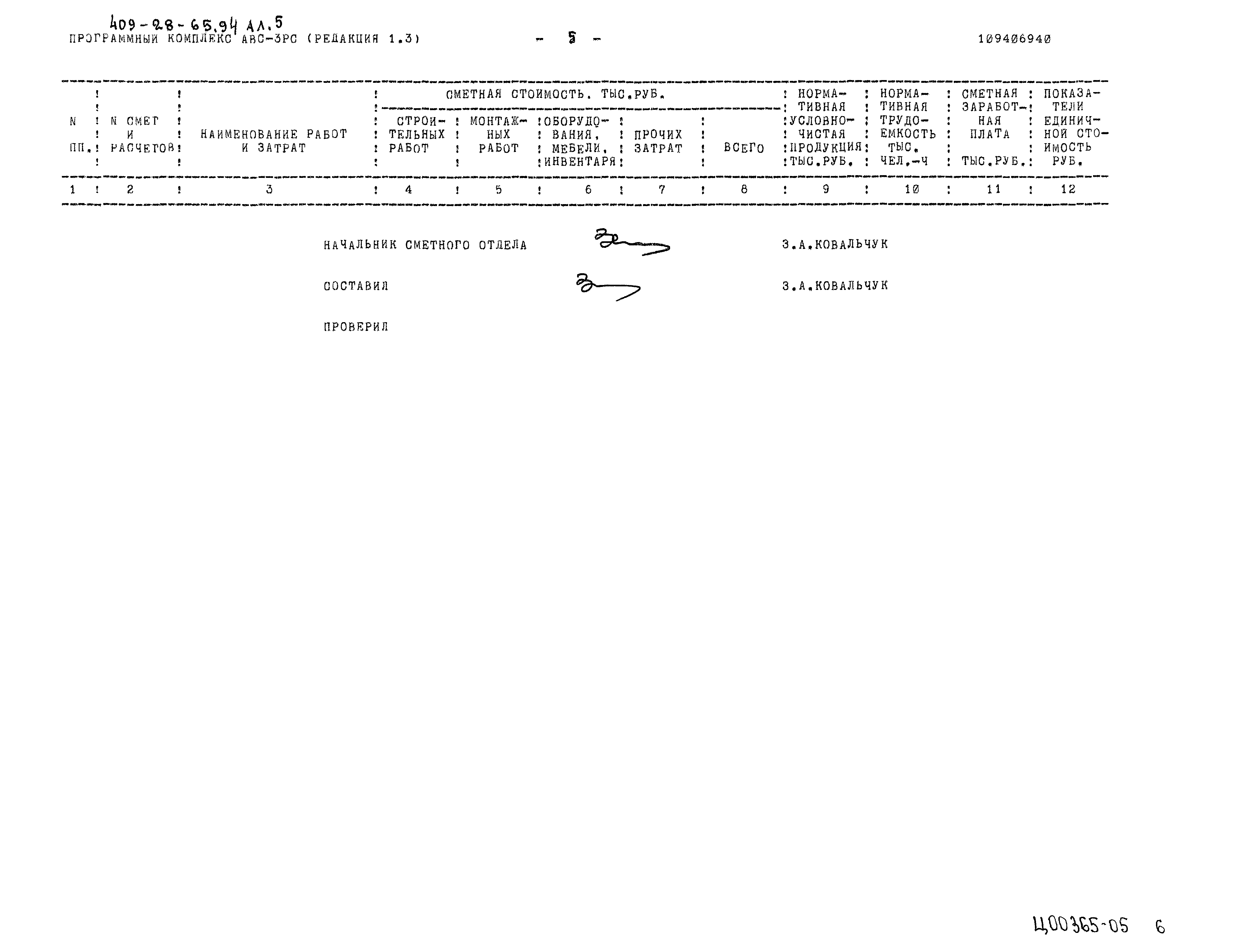 Типовой проект 409-28-65.94