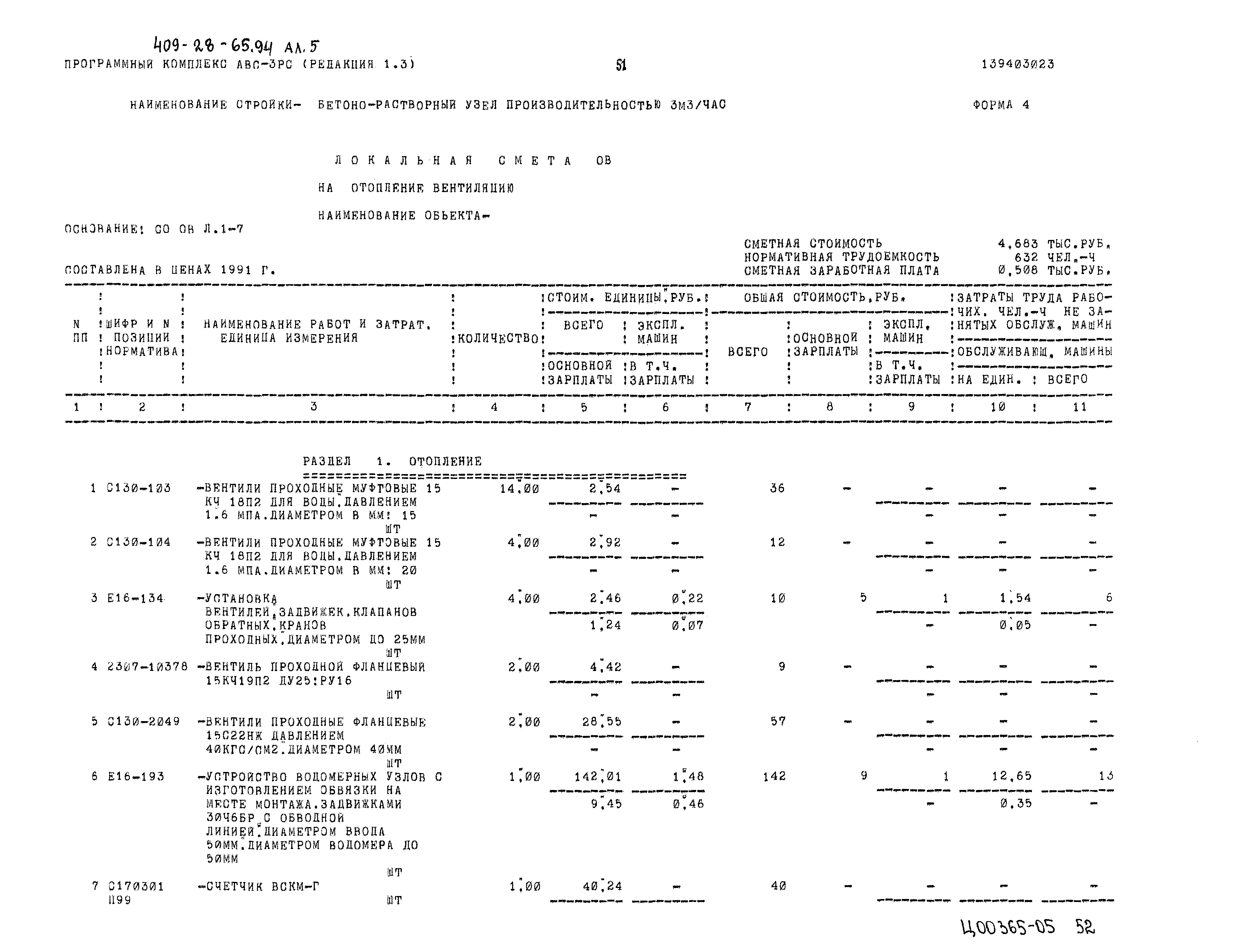 Типовой проект 409-28-65.94