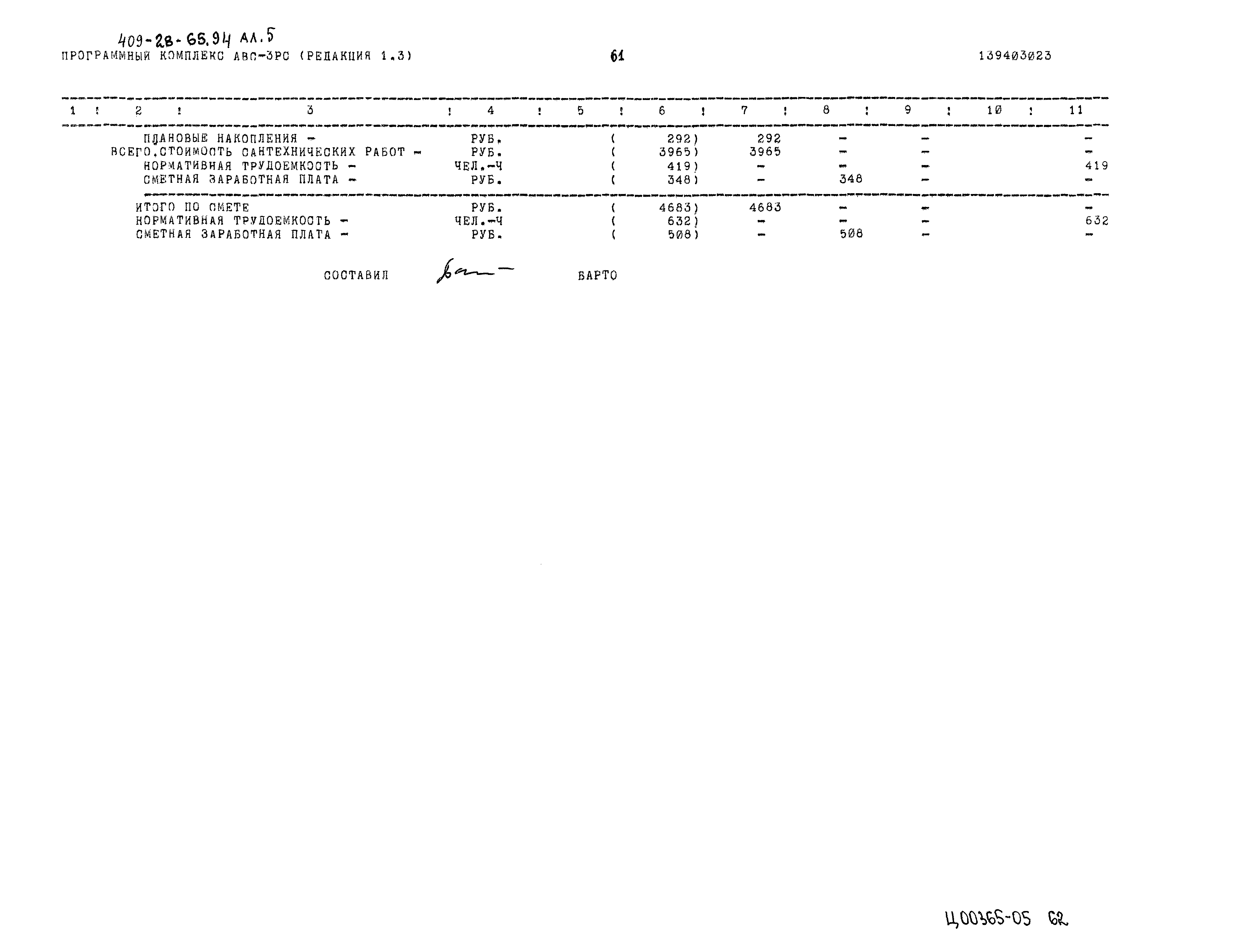 Типовой проект 409-28-65.94