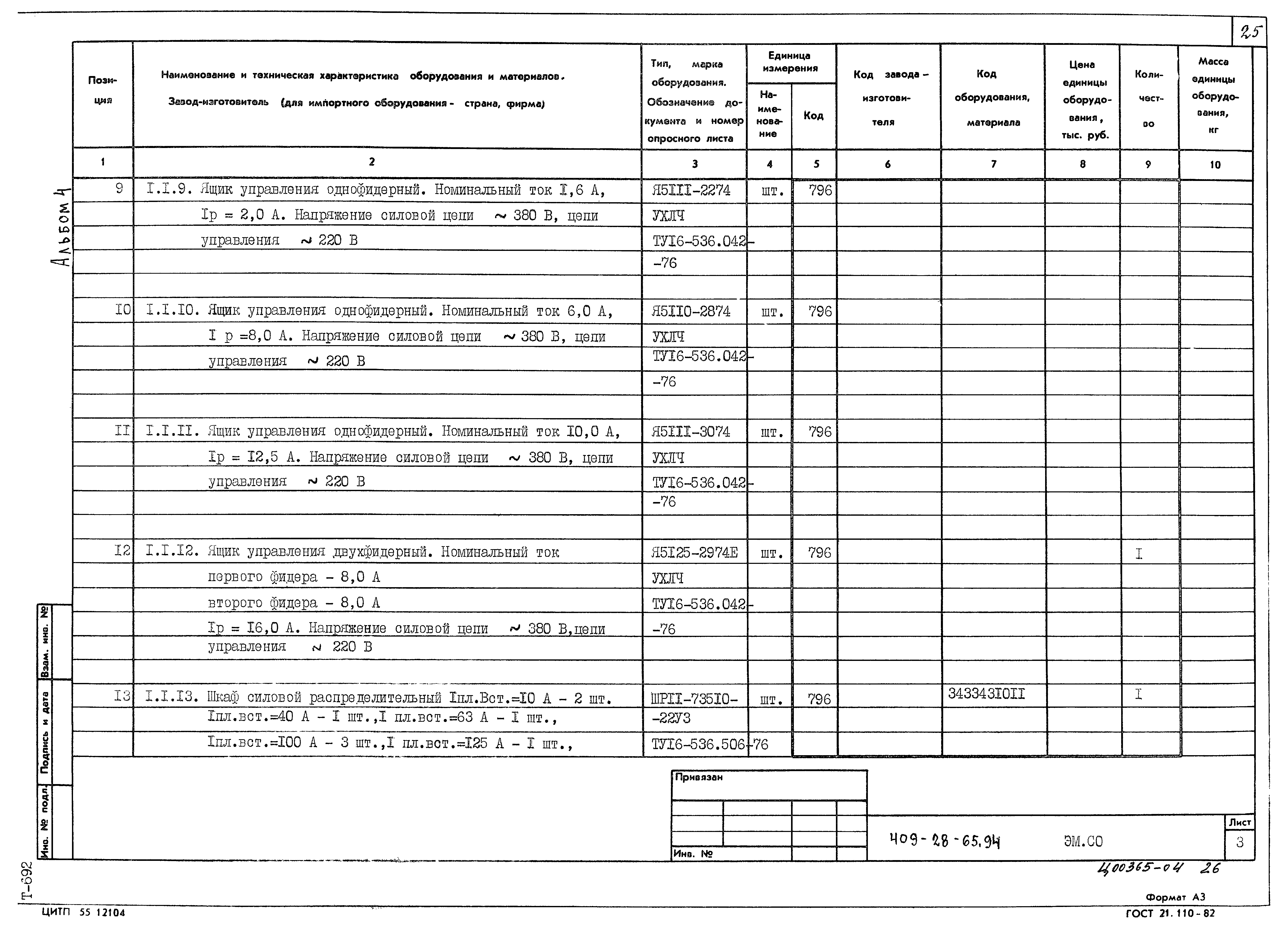 Типовой проект 409-28-65.94