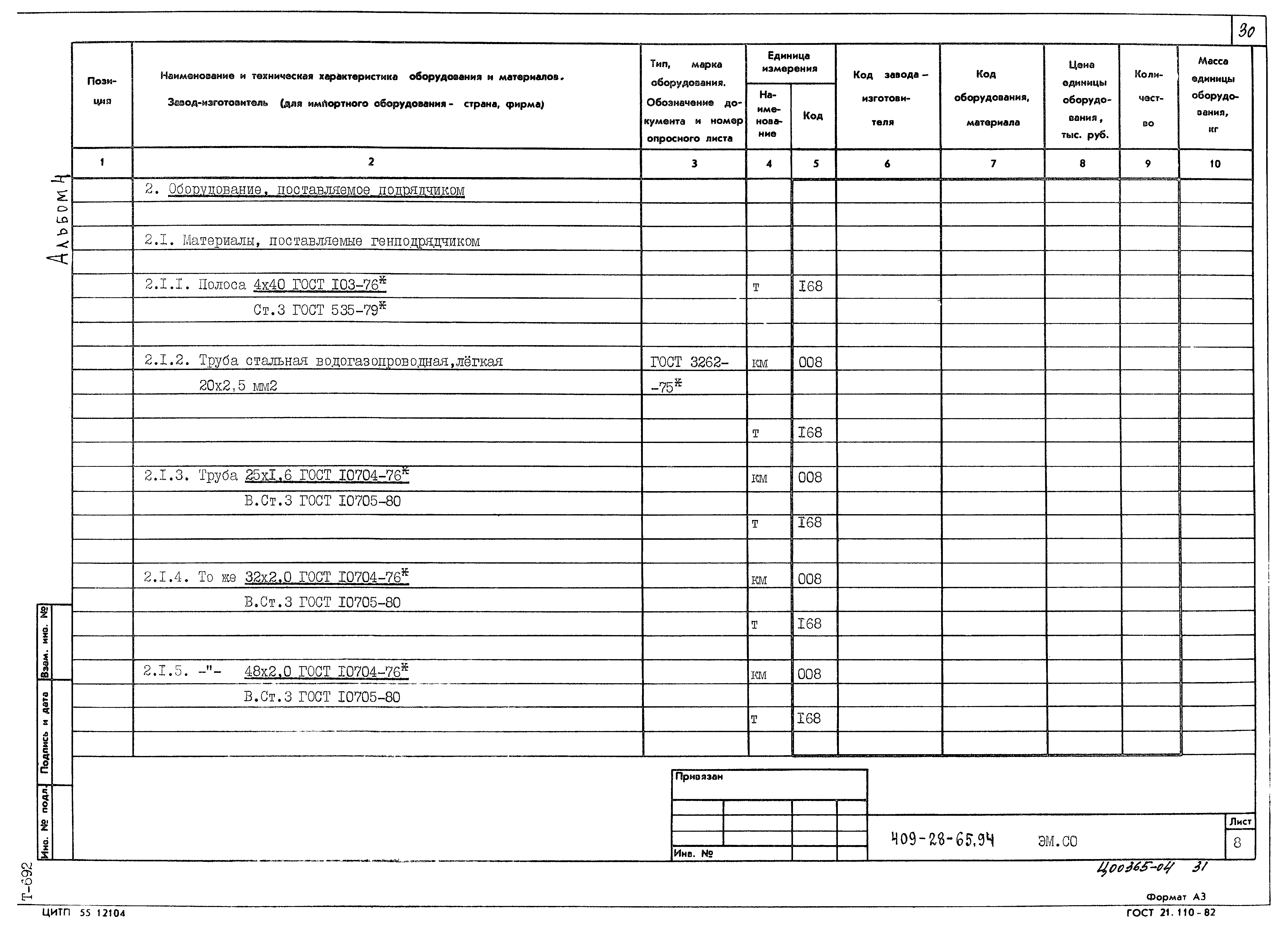Типовой проект 409-28-65.94