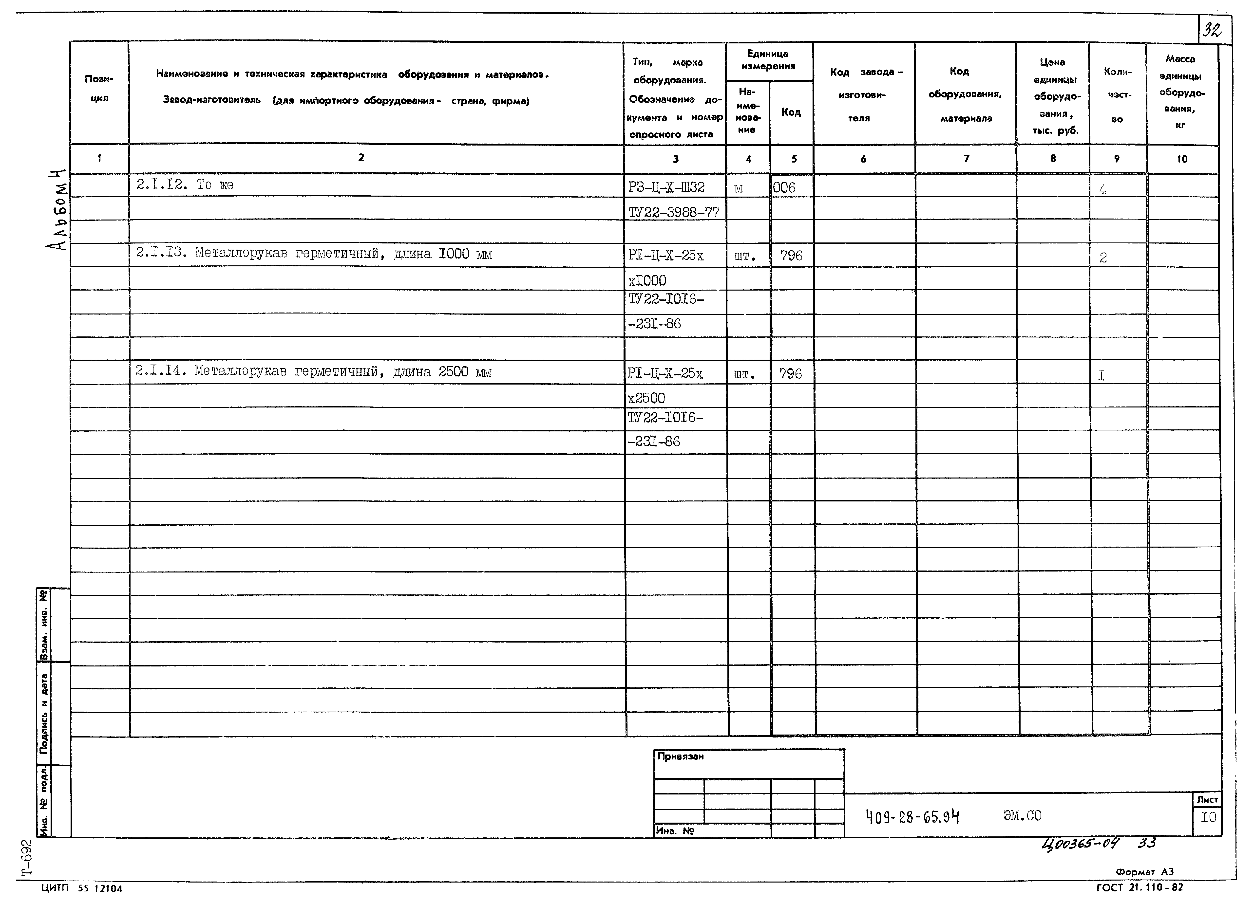 Типовой проект 409-28-65.94