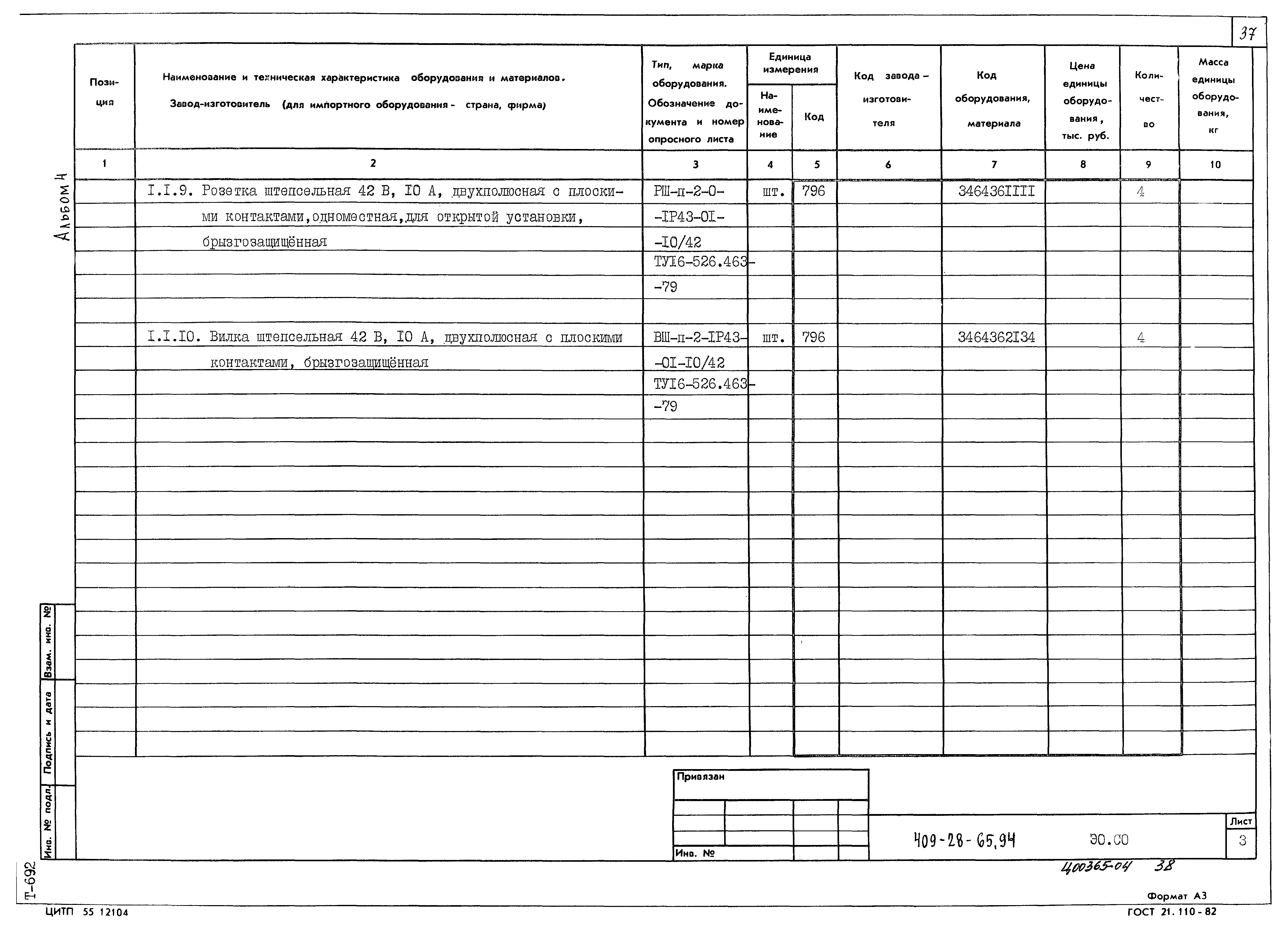 Типовой проект 409-28-65.94