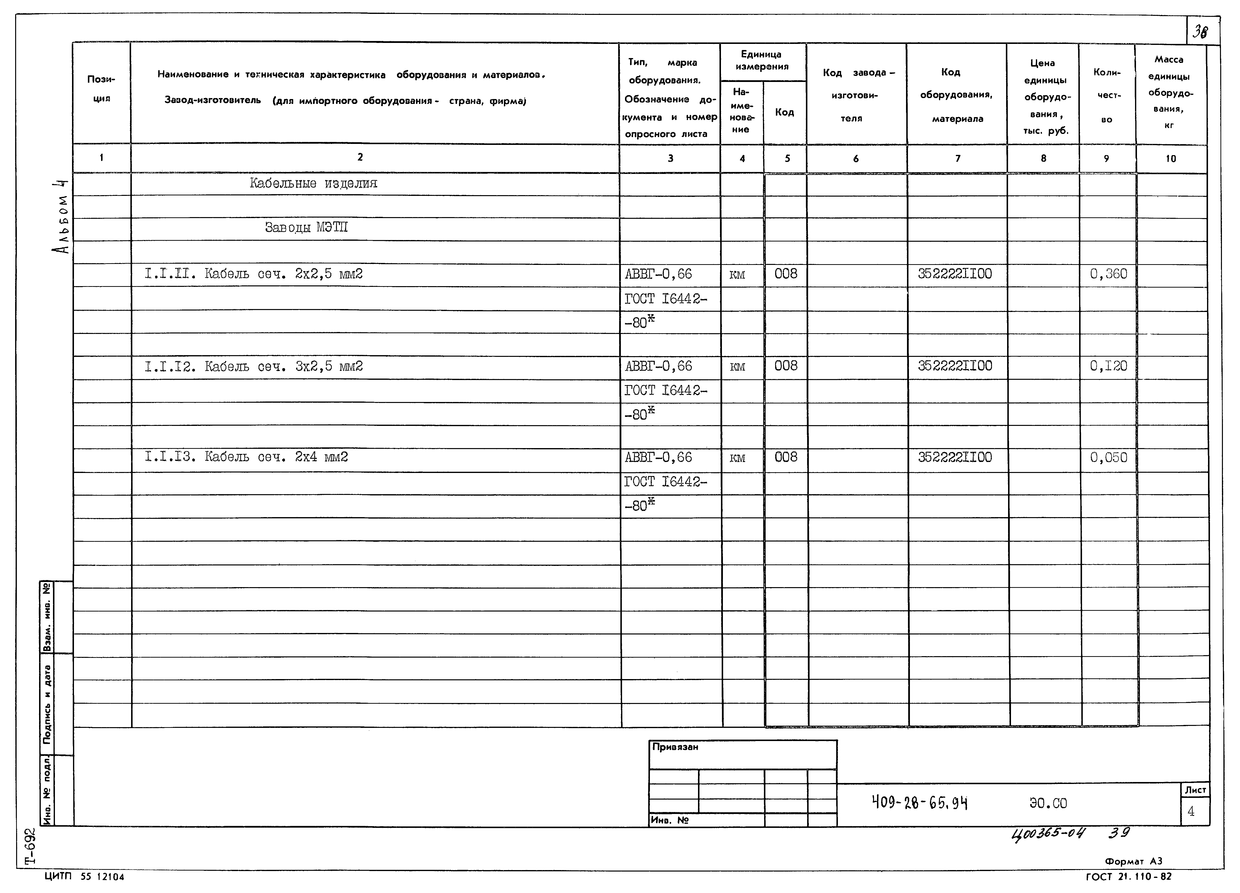 Типовой проект 409-28-65.94