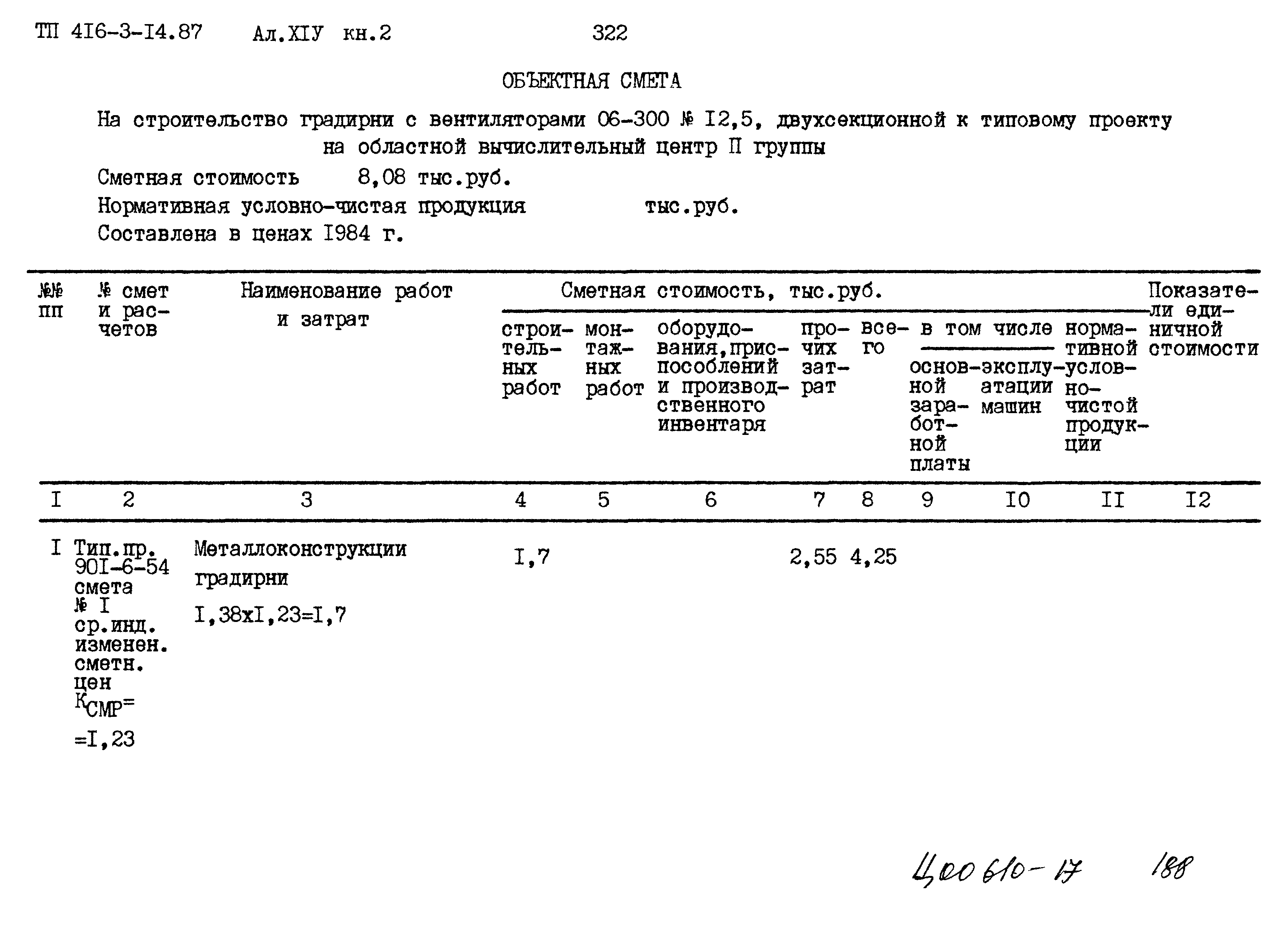 Типовой проект 416-3-14.87