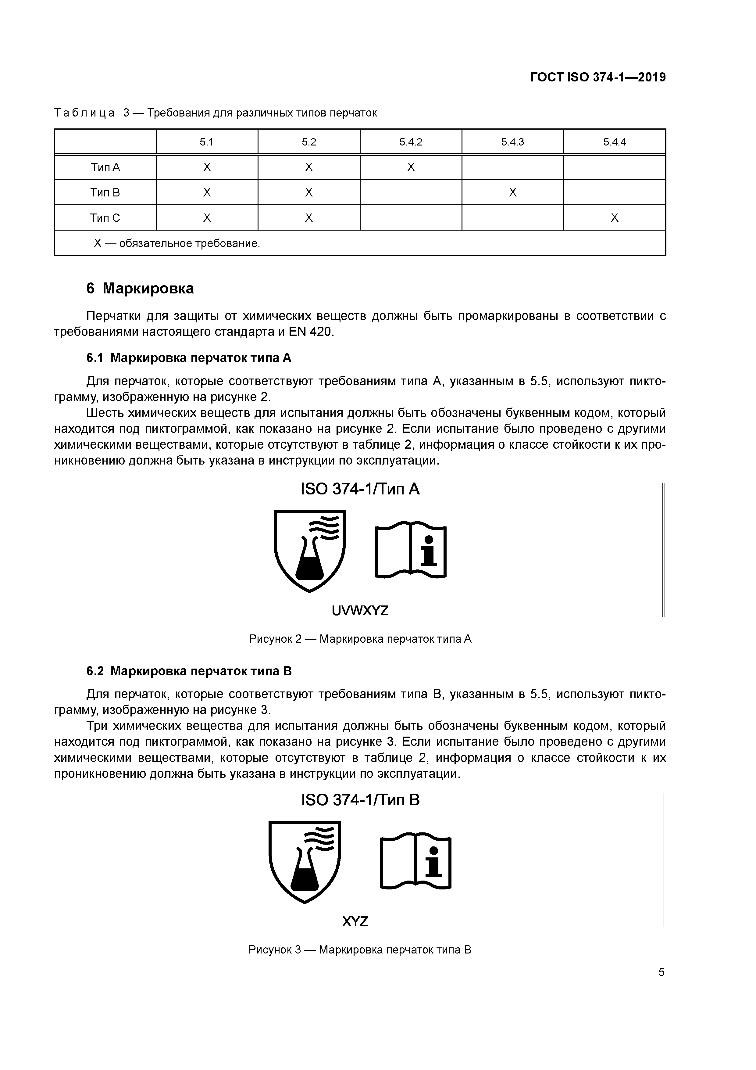 ГОСТ ISO 374-1-2019