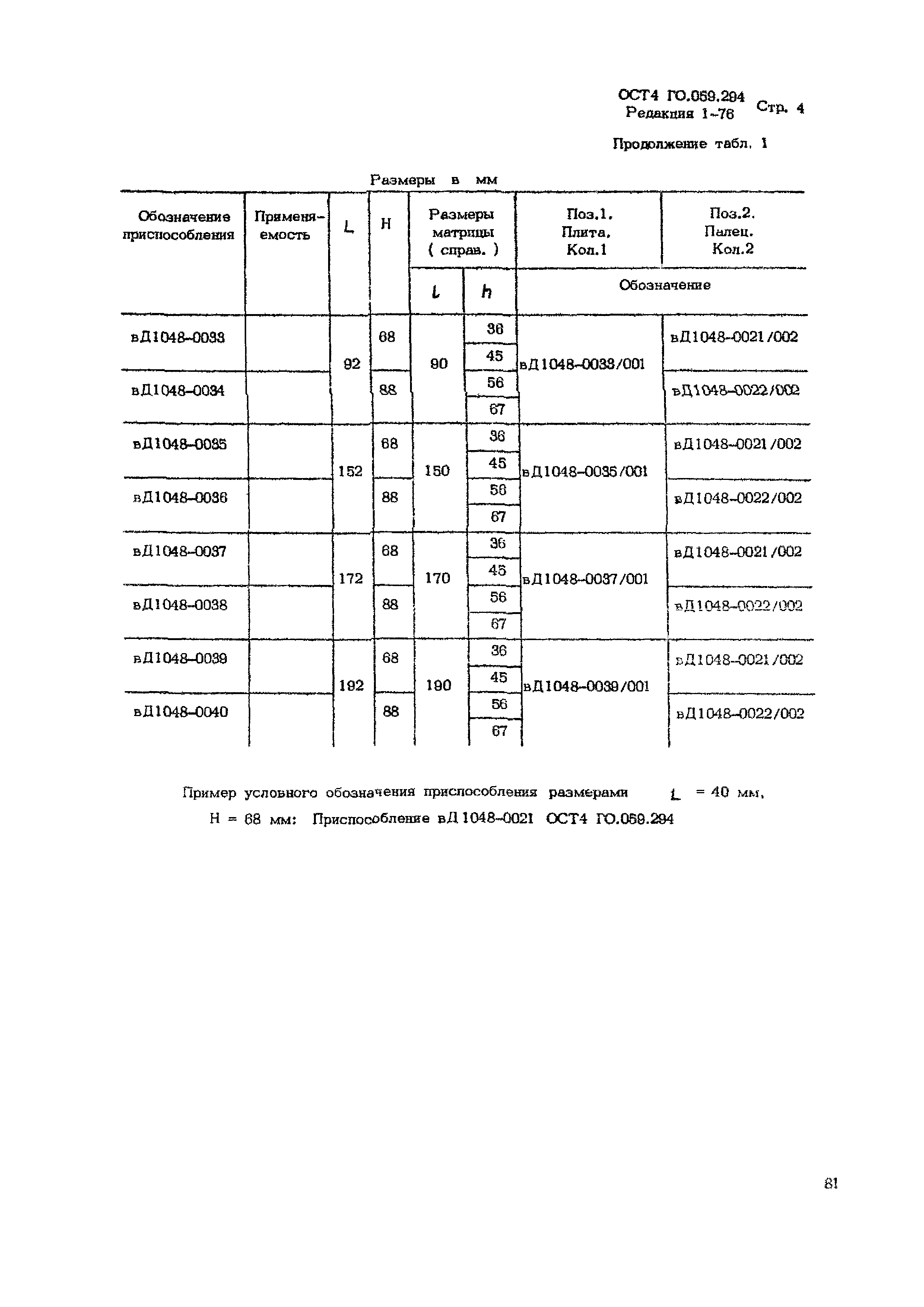 ОСТ 4 Г0.059.294