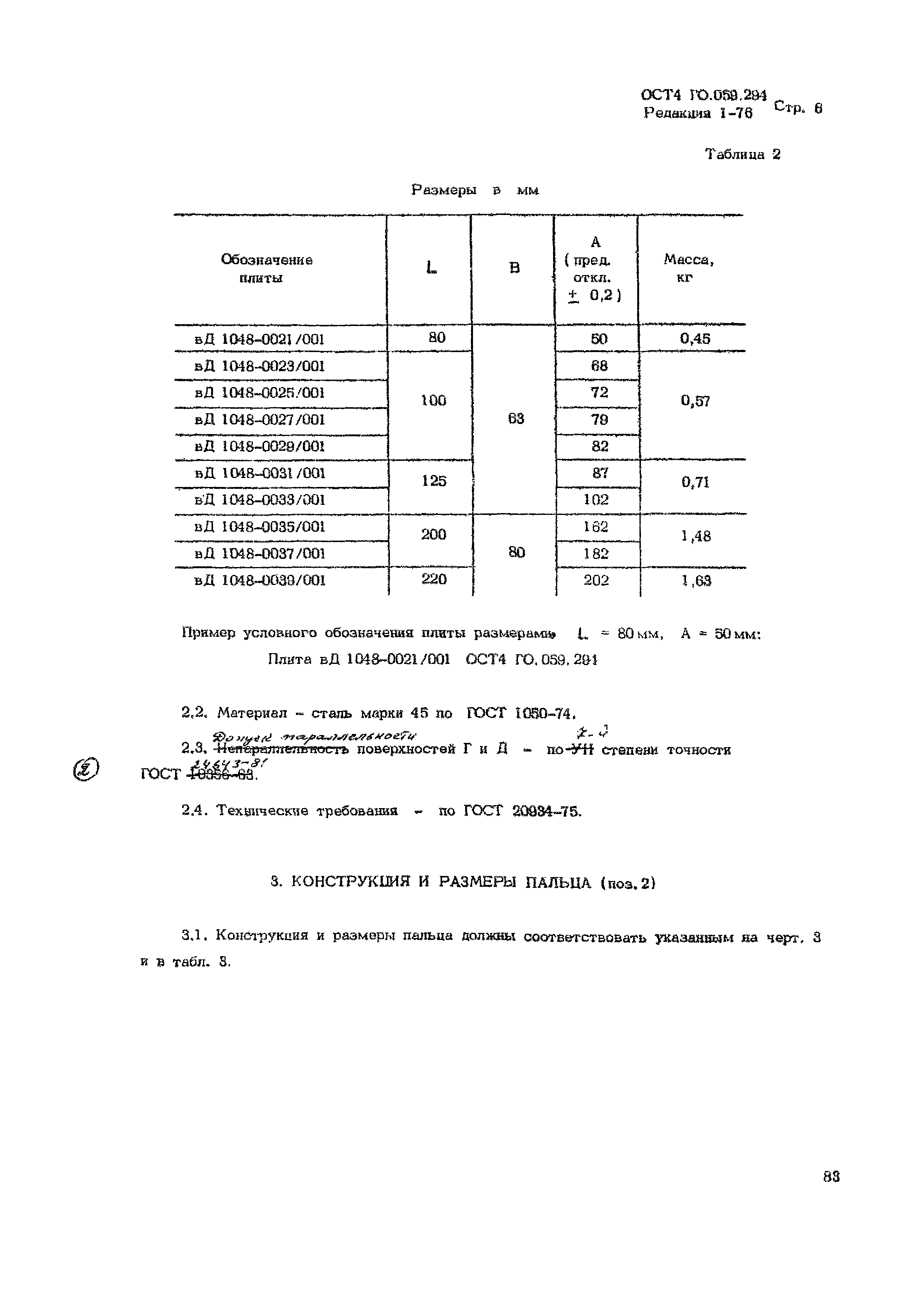 ОСТ 4 Г0.059.294