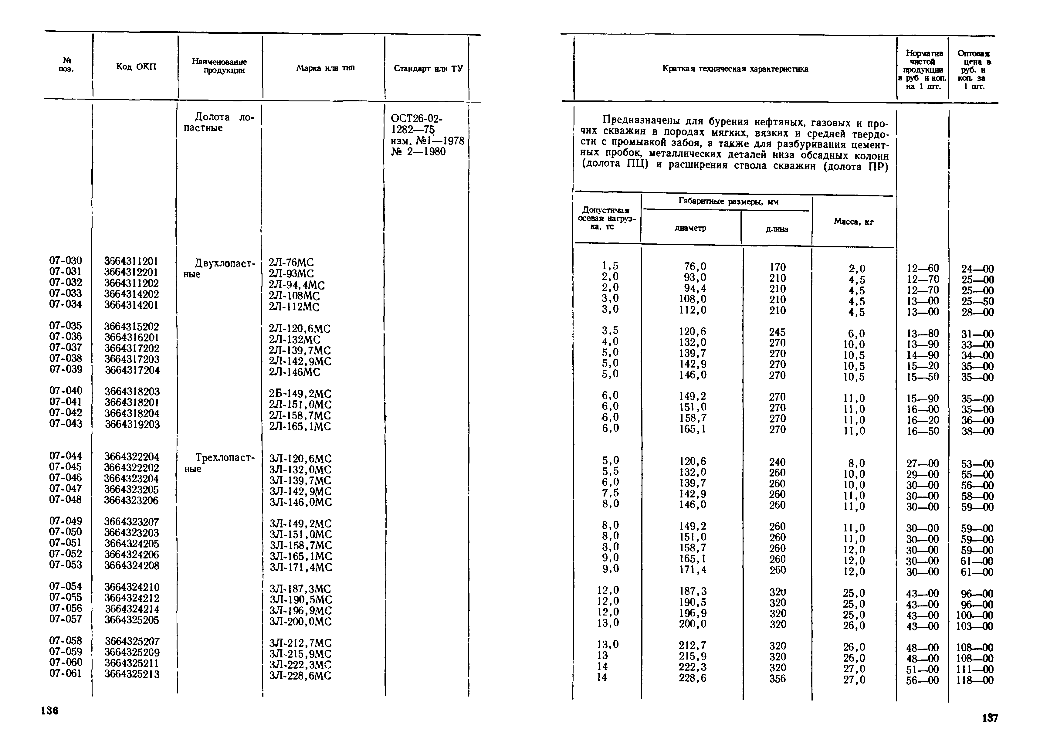 Прейскурант 19-03