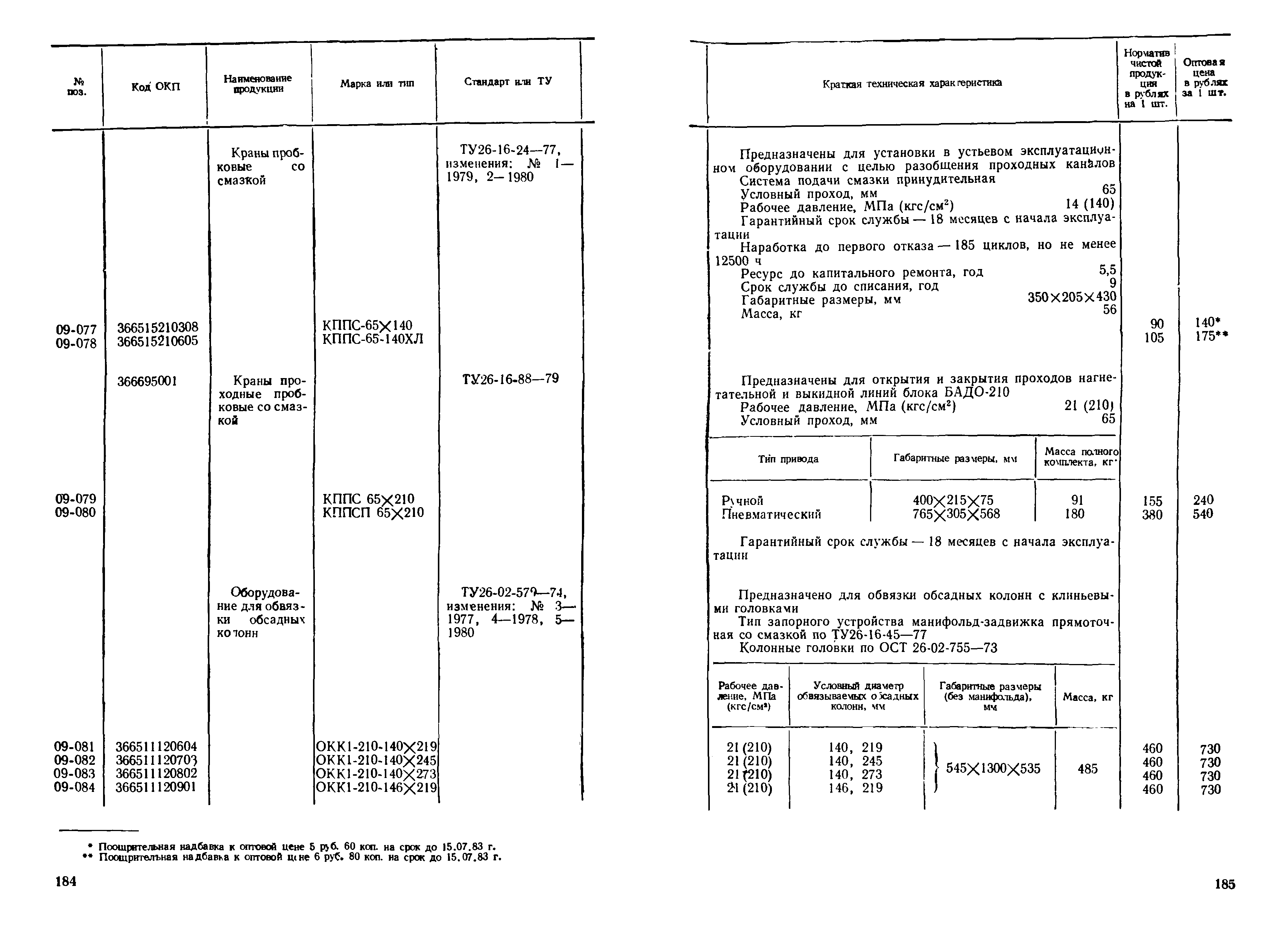 Прейскурант 19-03