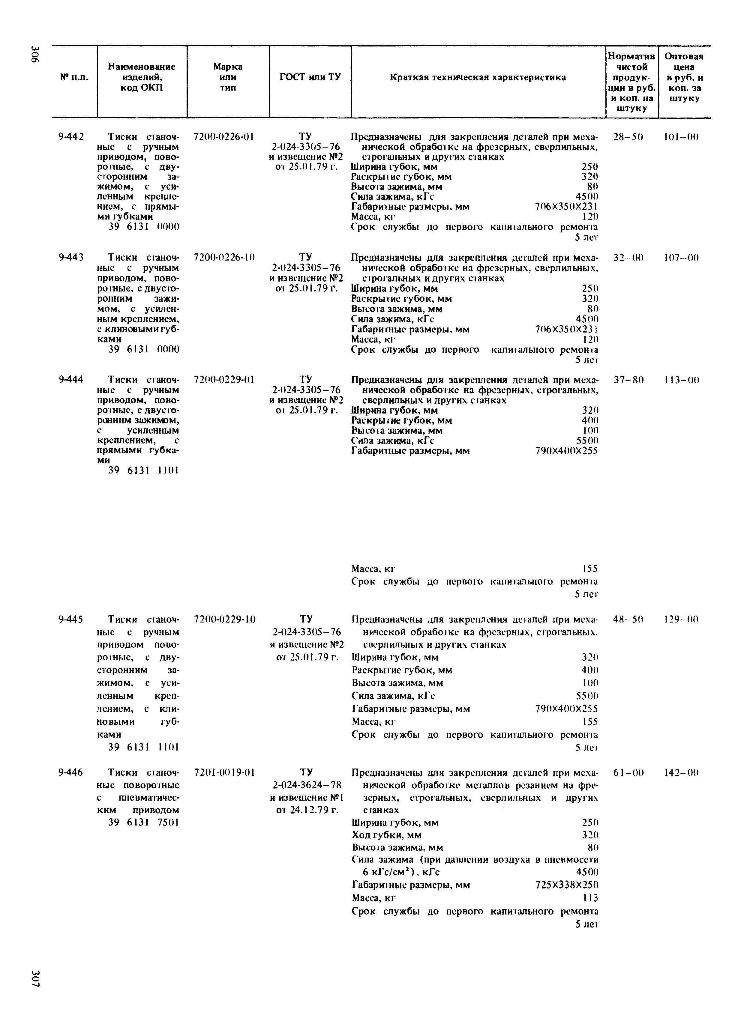 Прейскурант 18-01