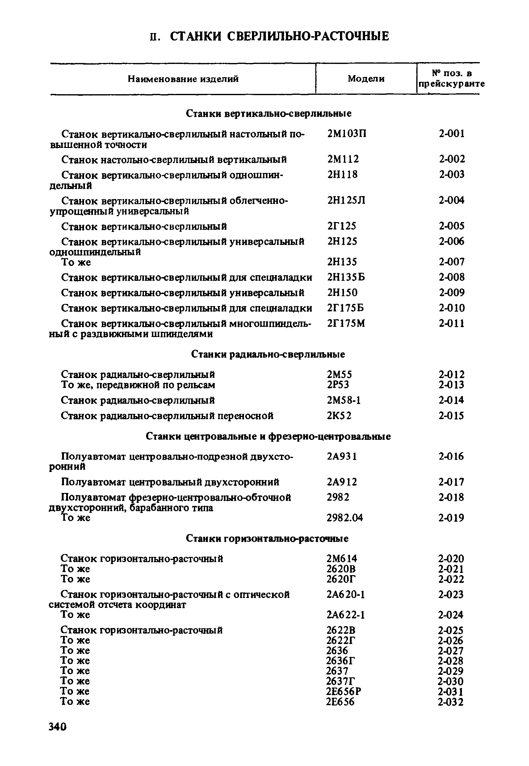 Прейскурант 18-01