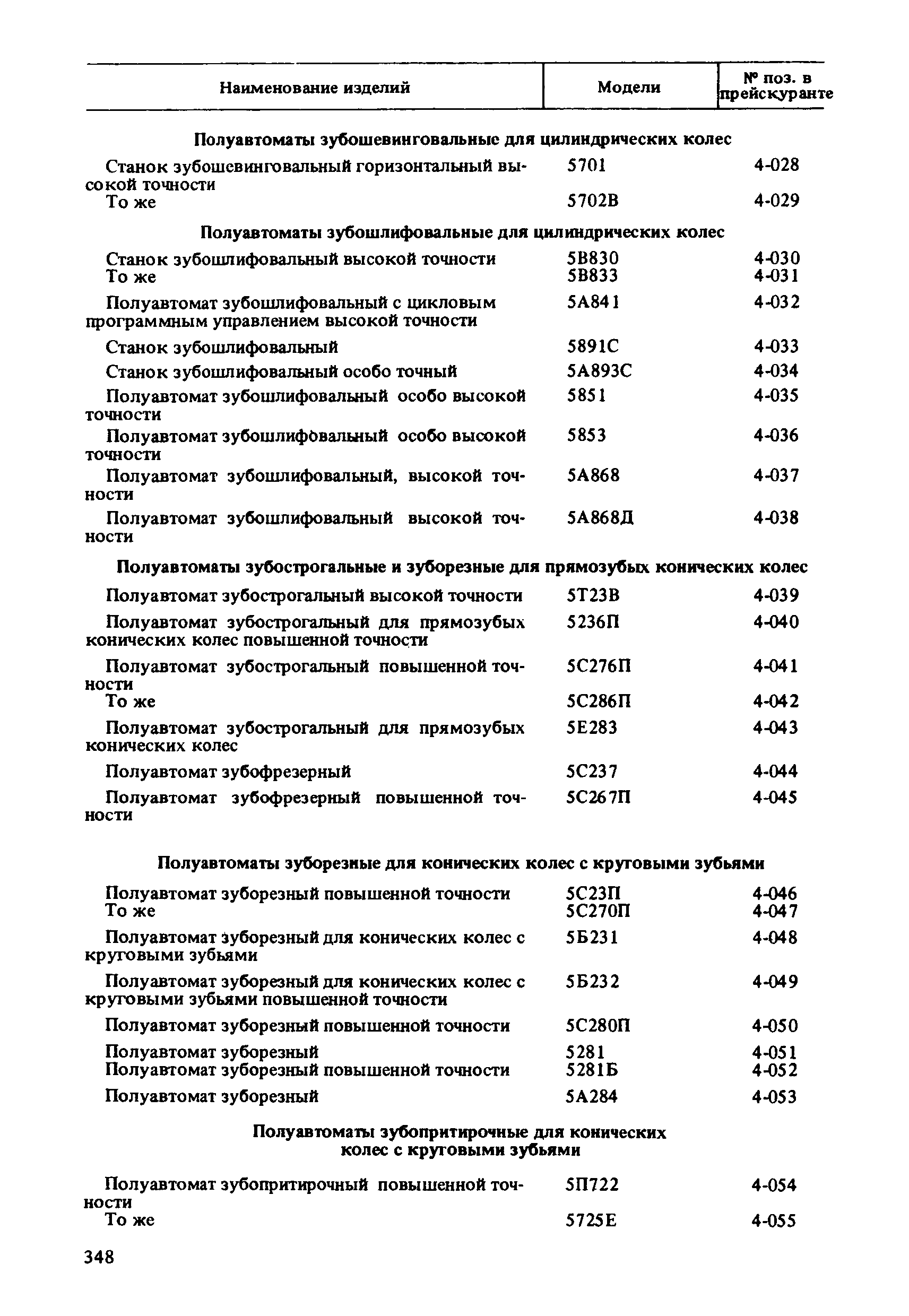 Прейскурант 18-01