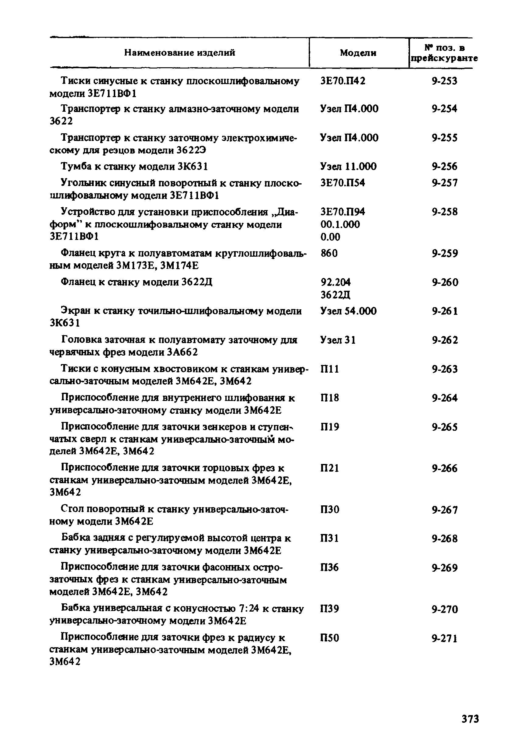 Прейскурант 18-01