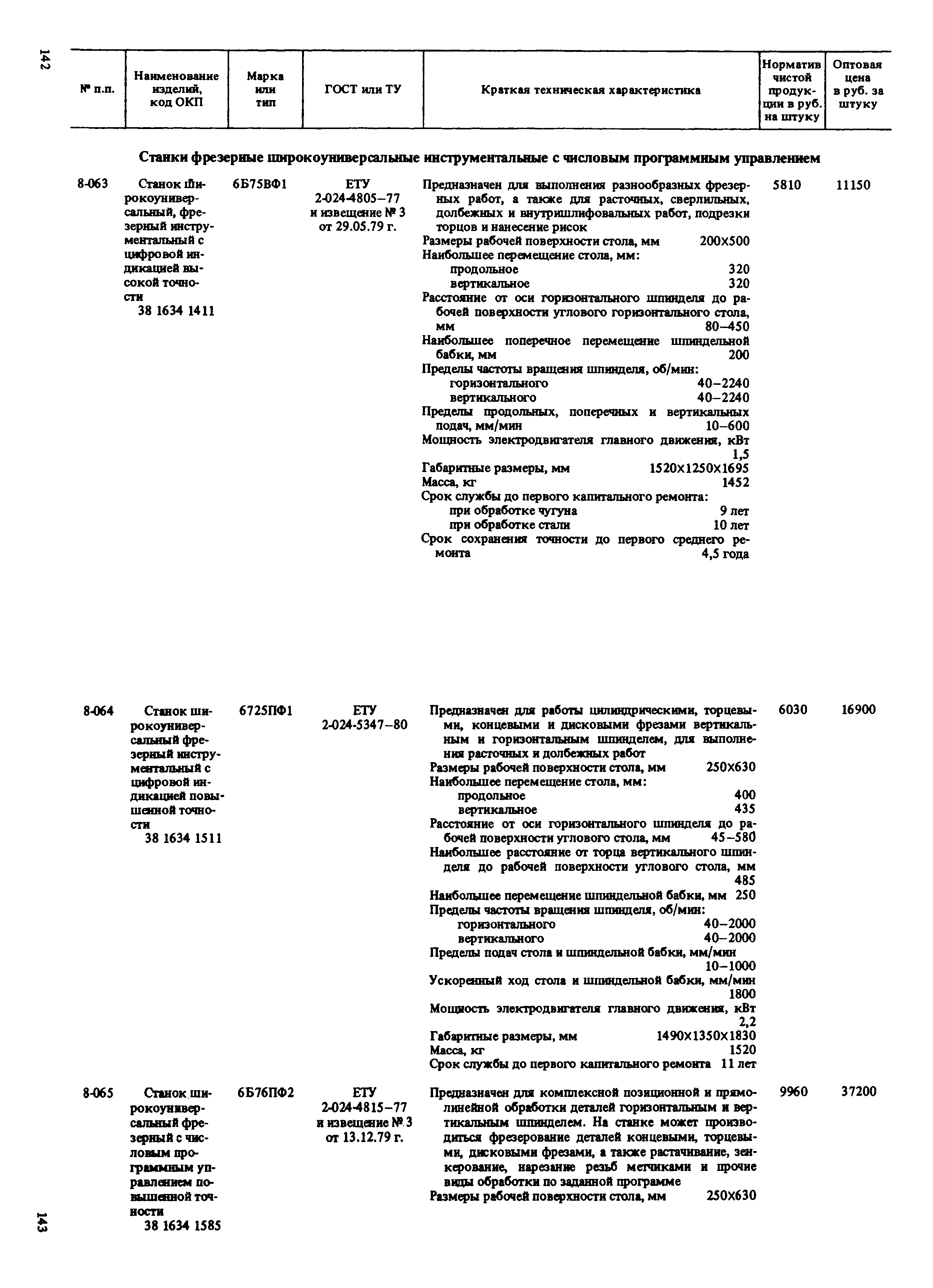 Прейскурант 18-01