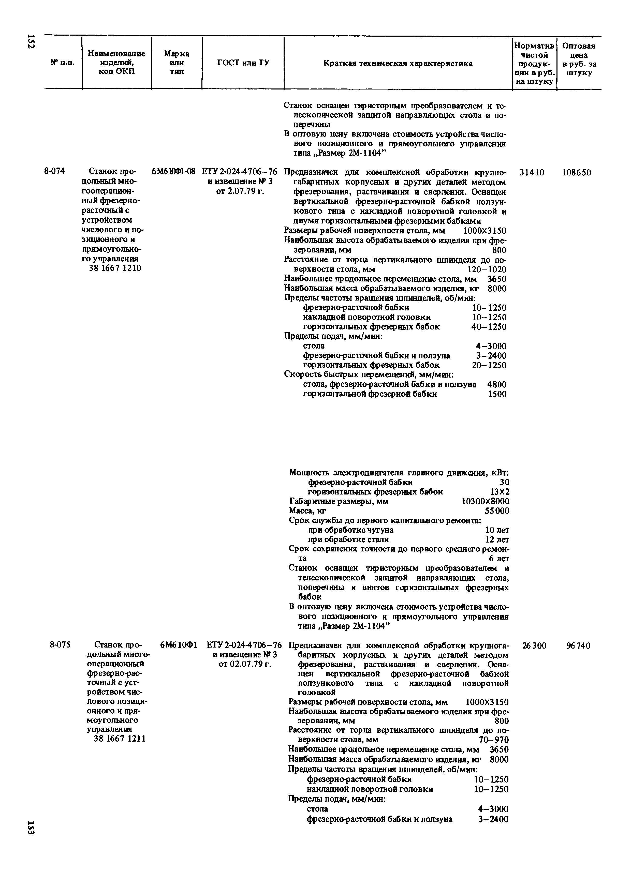 Прейскурант 18-01