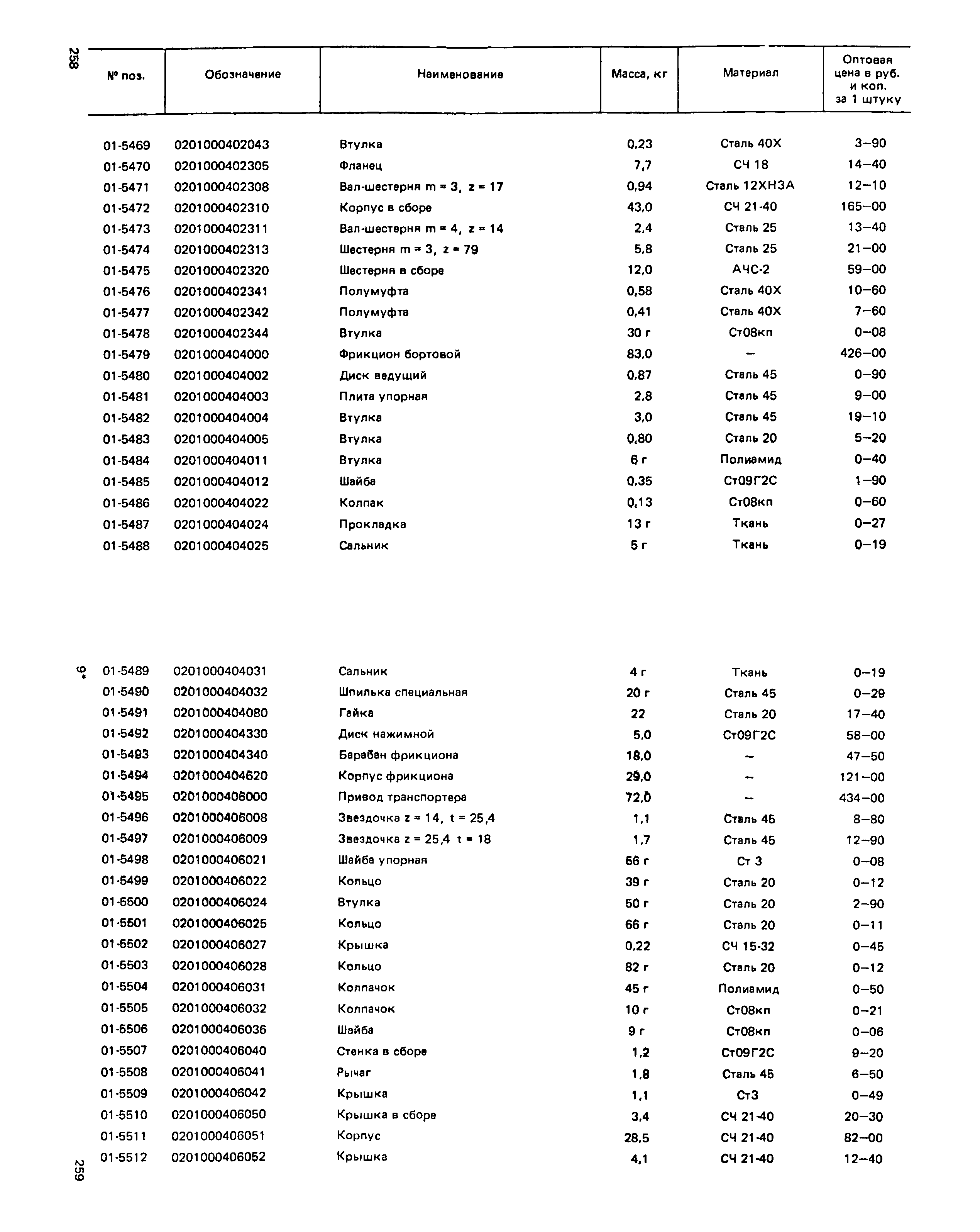 Прейскурант 27-01-49