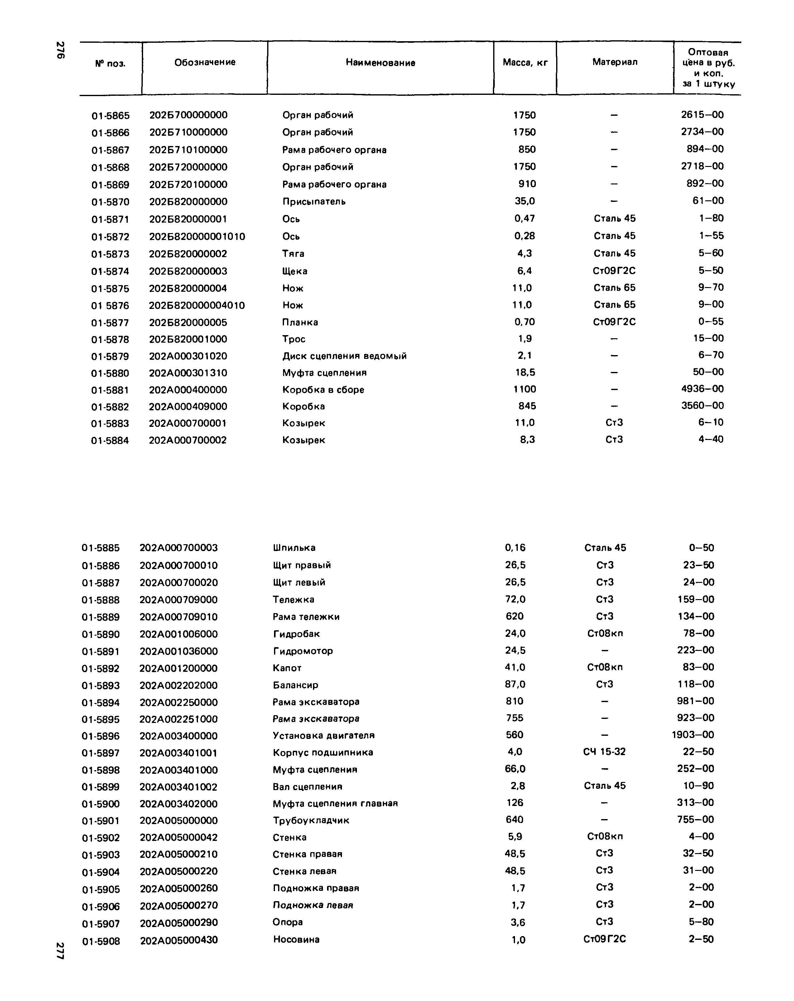 Прейскурант 27-01-49