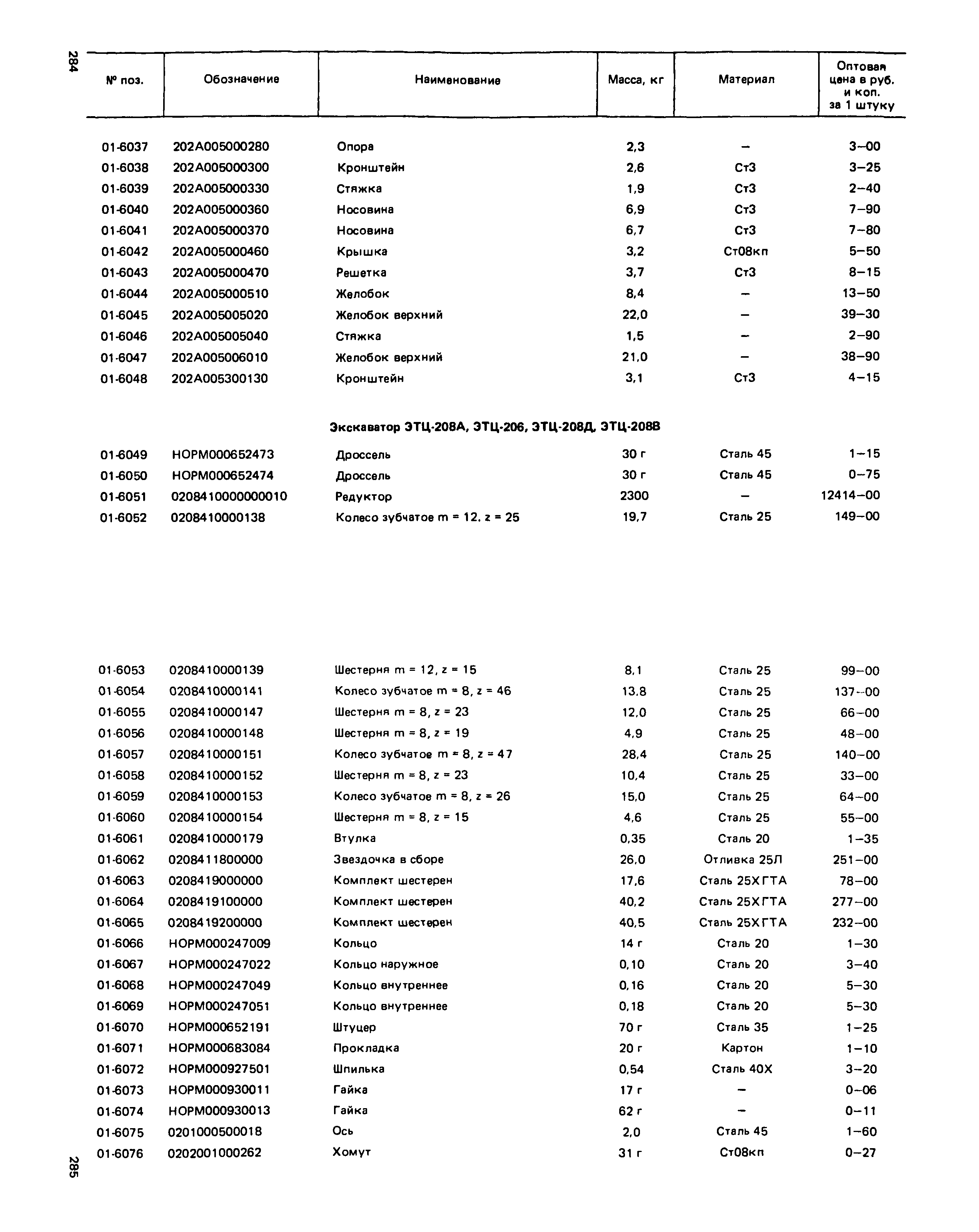 Прейскурант 27-01-49