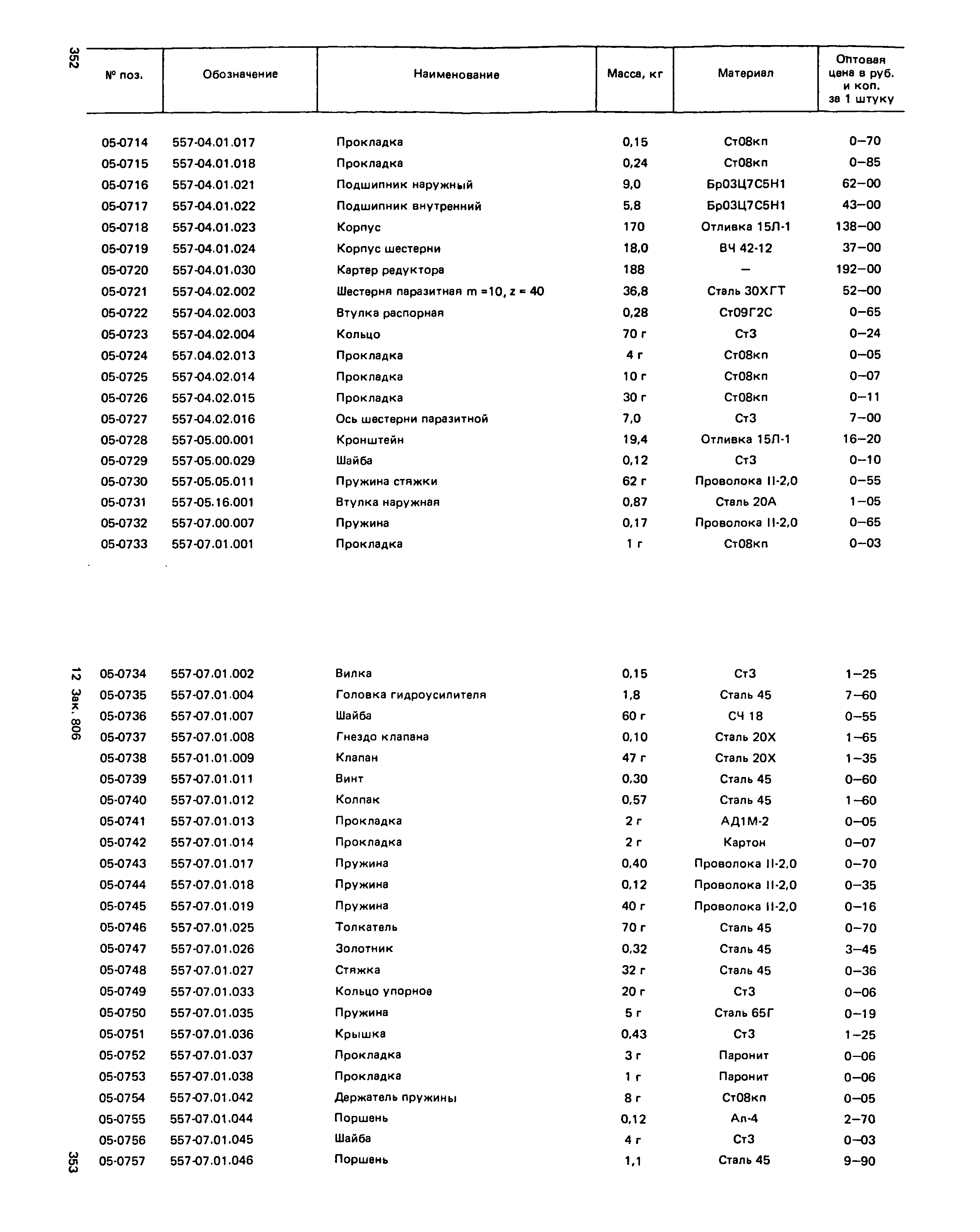 Прейскурант 27-01-49