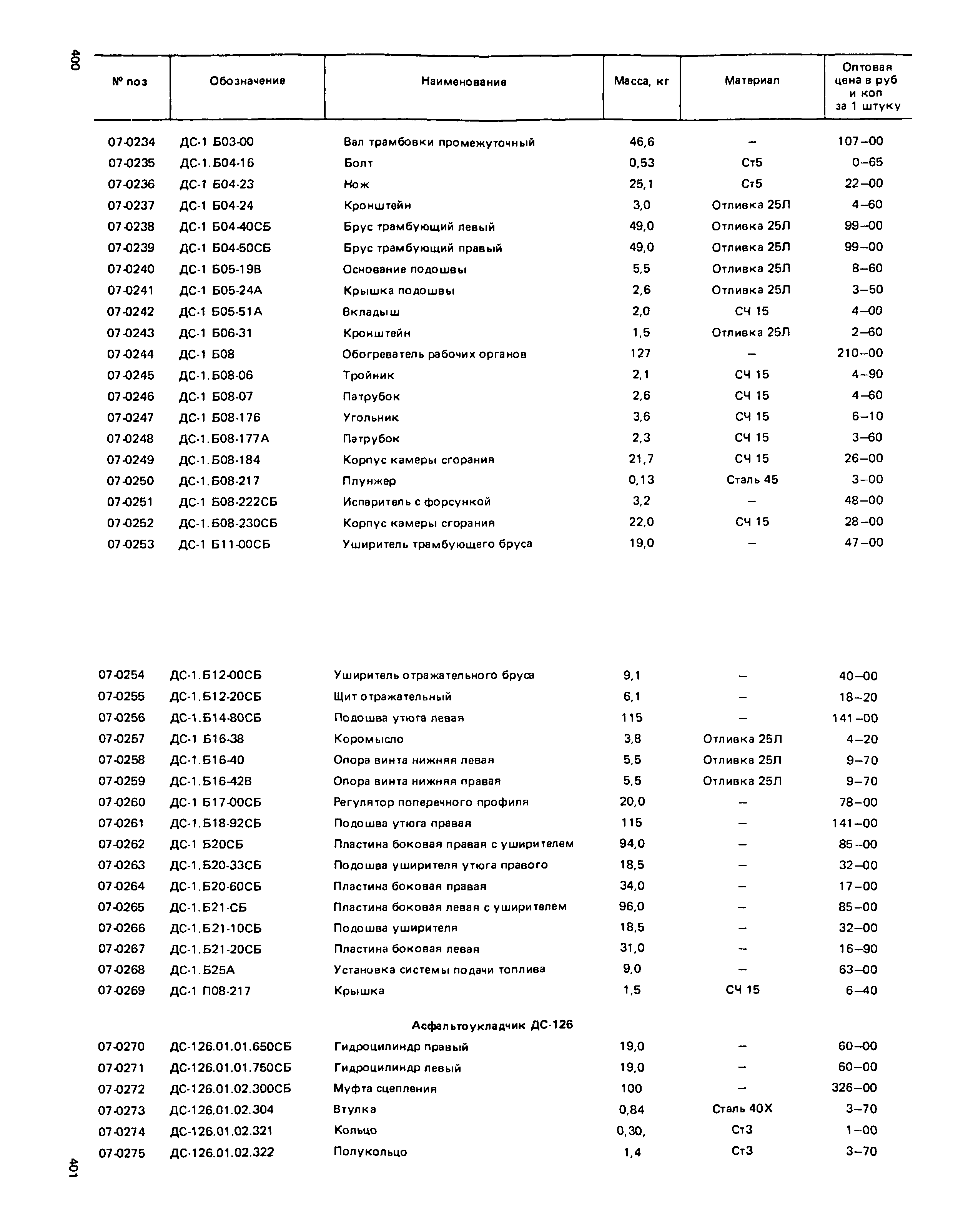 Прейскурант 27-01-49