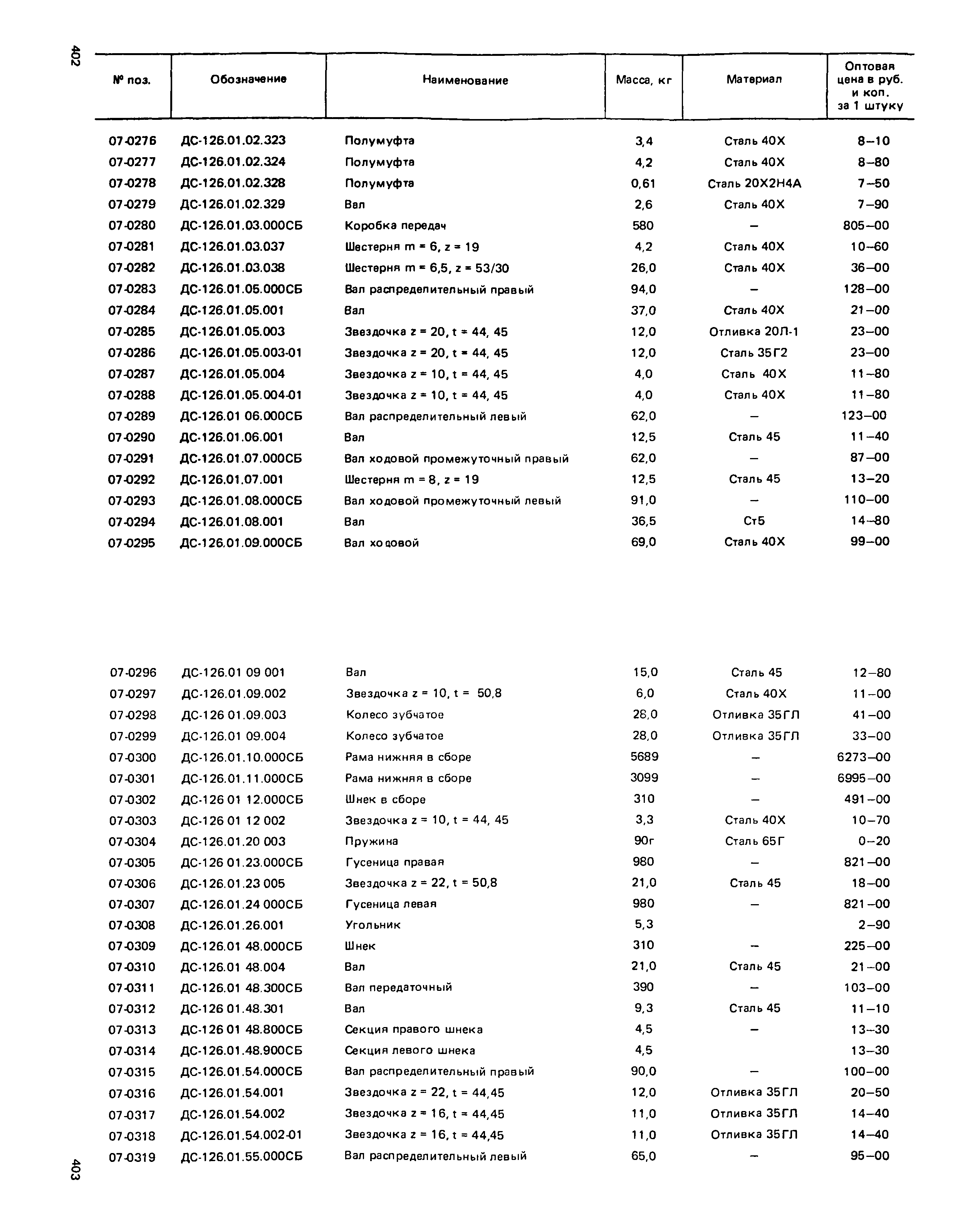 Прейскурант 27-01-49