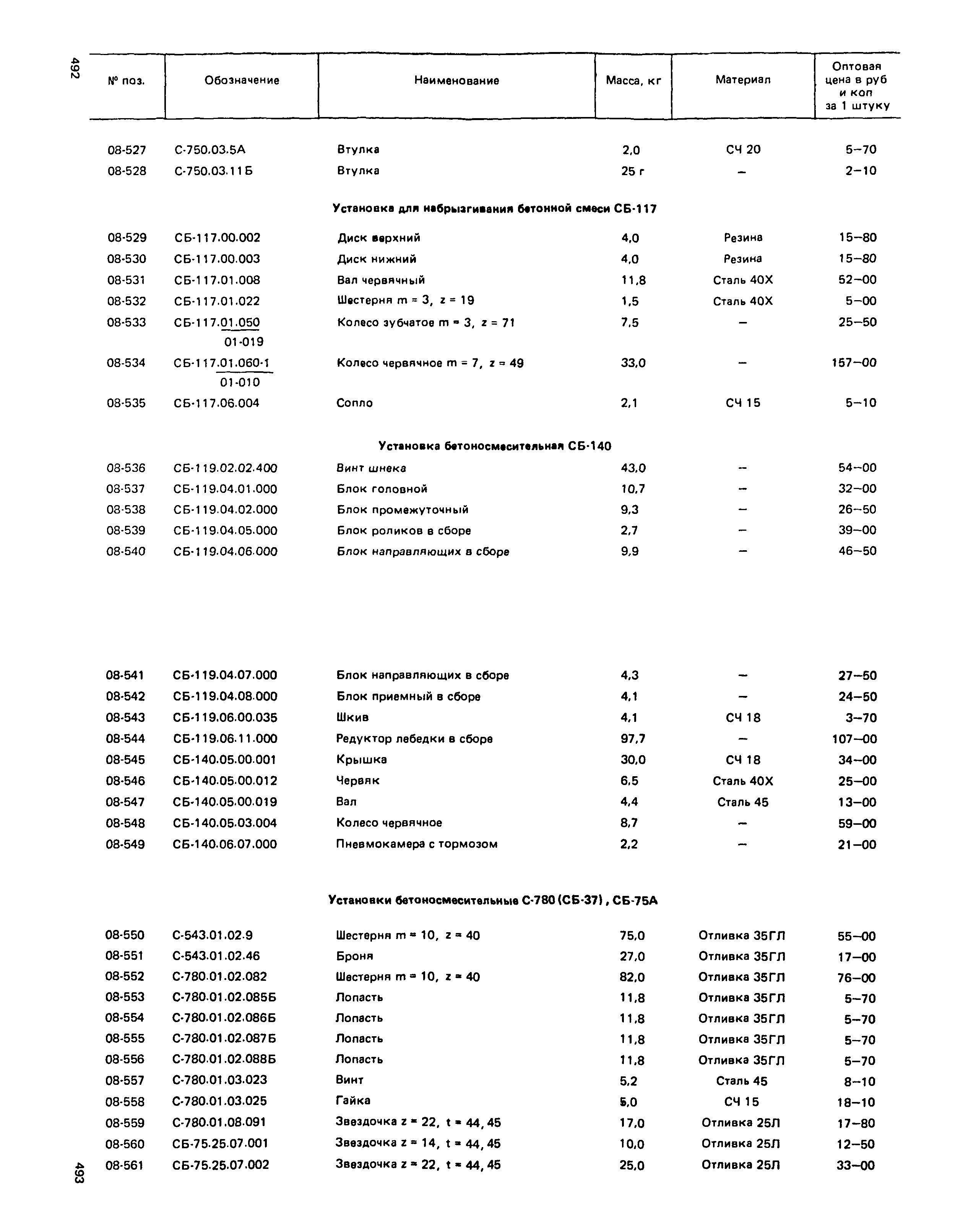 Прейскурант 27-01-49