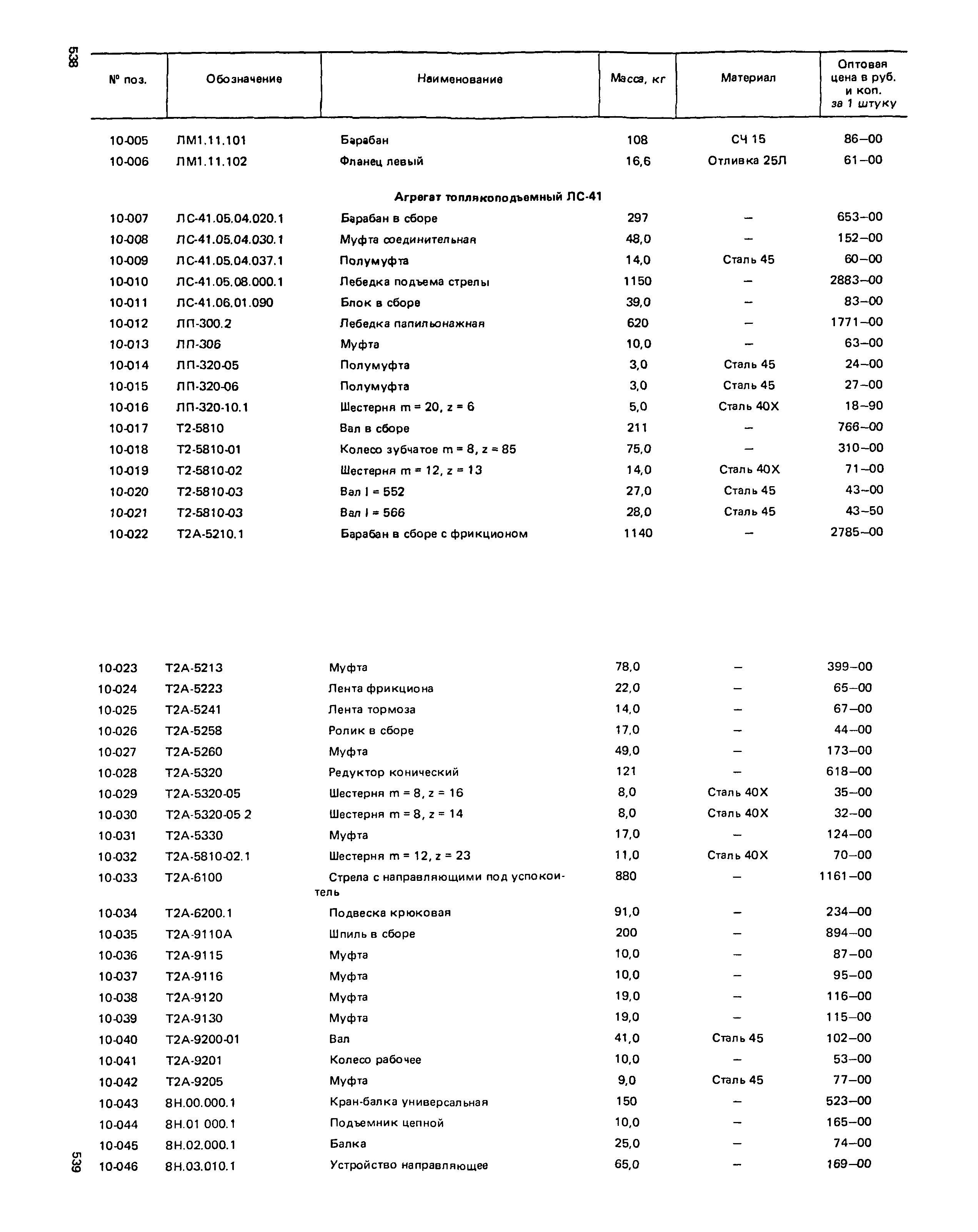 Прейскурант 27-01-49