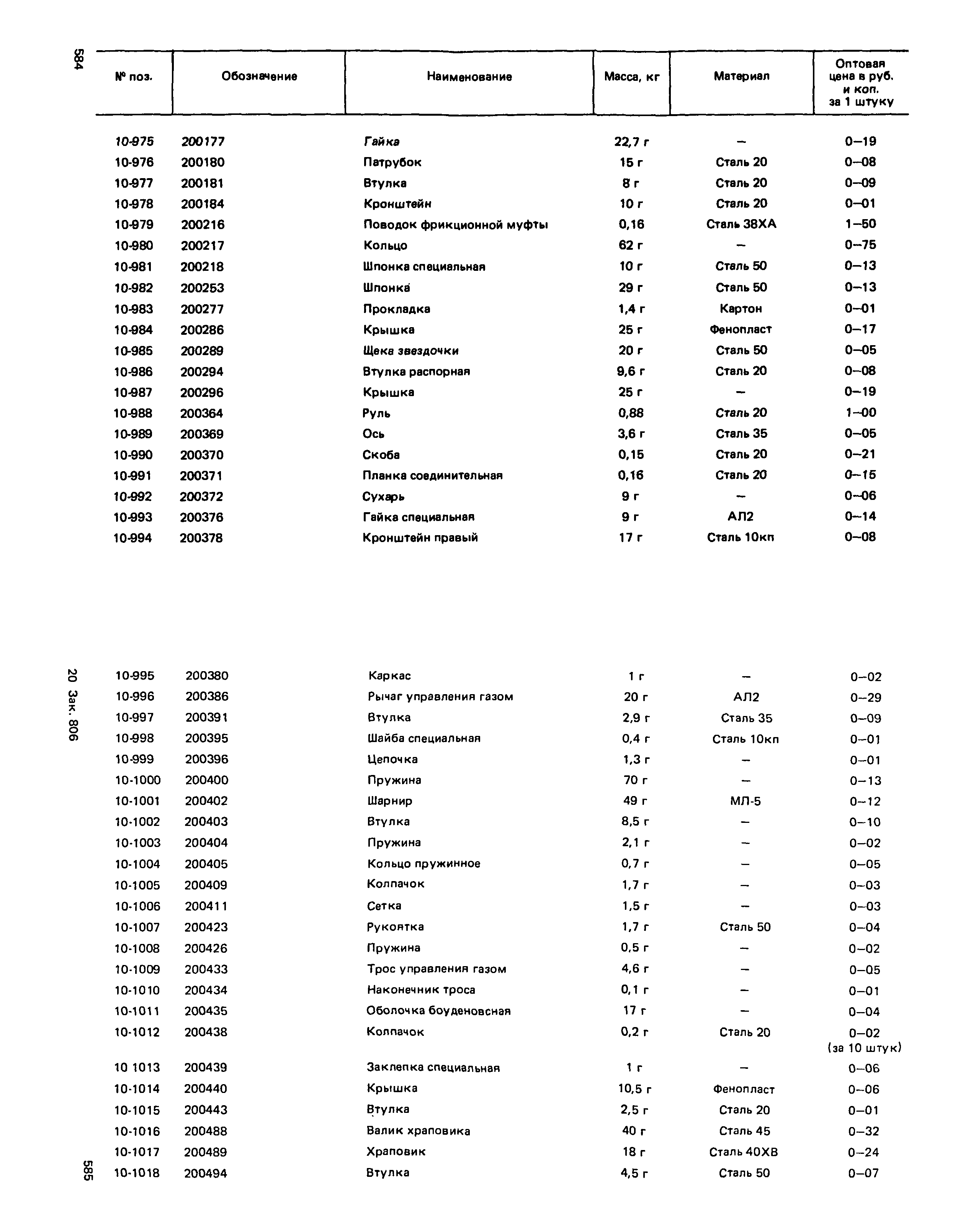 Прейскурант 27-01-49