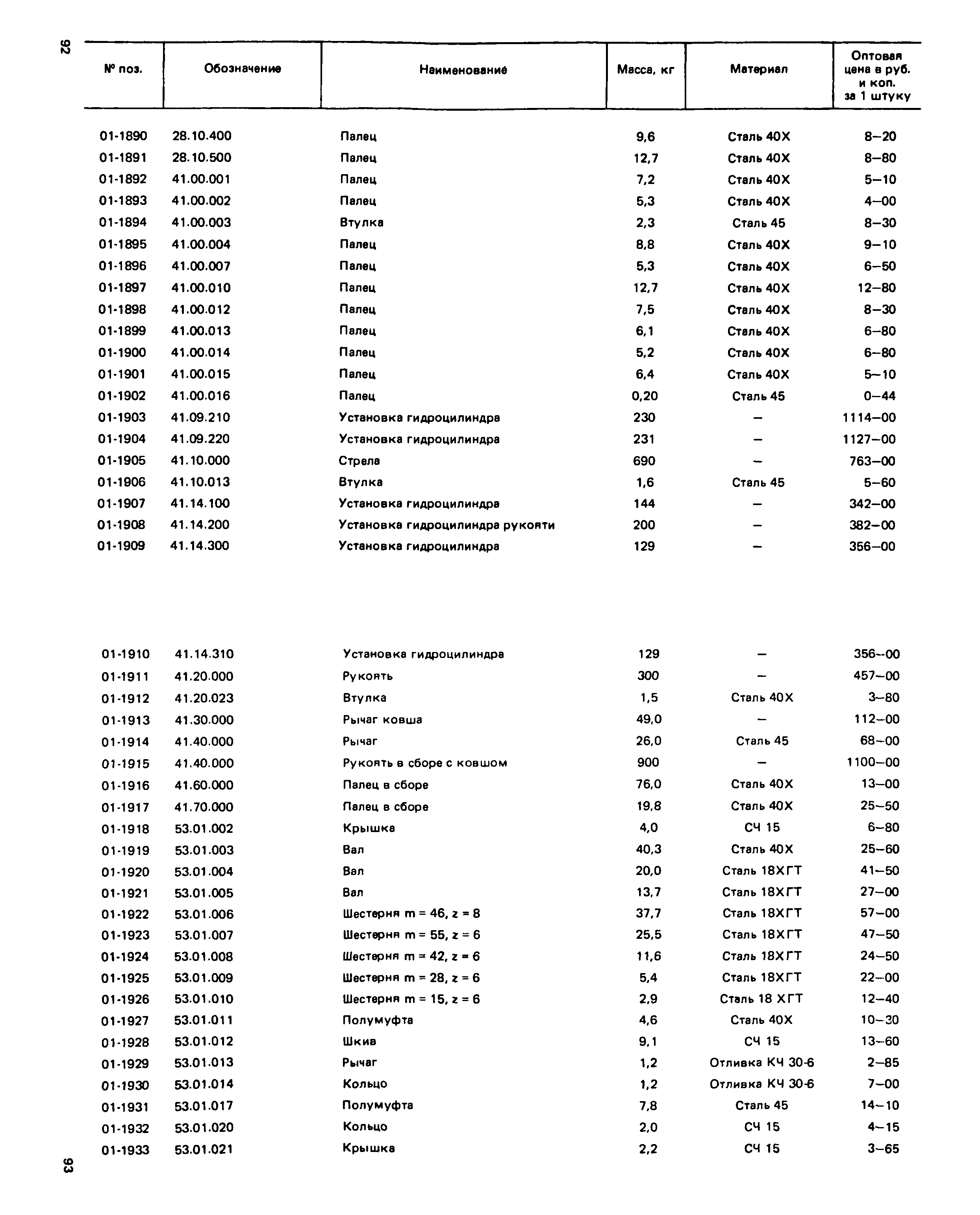 Прейскурант 27-01-49