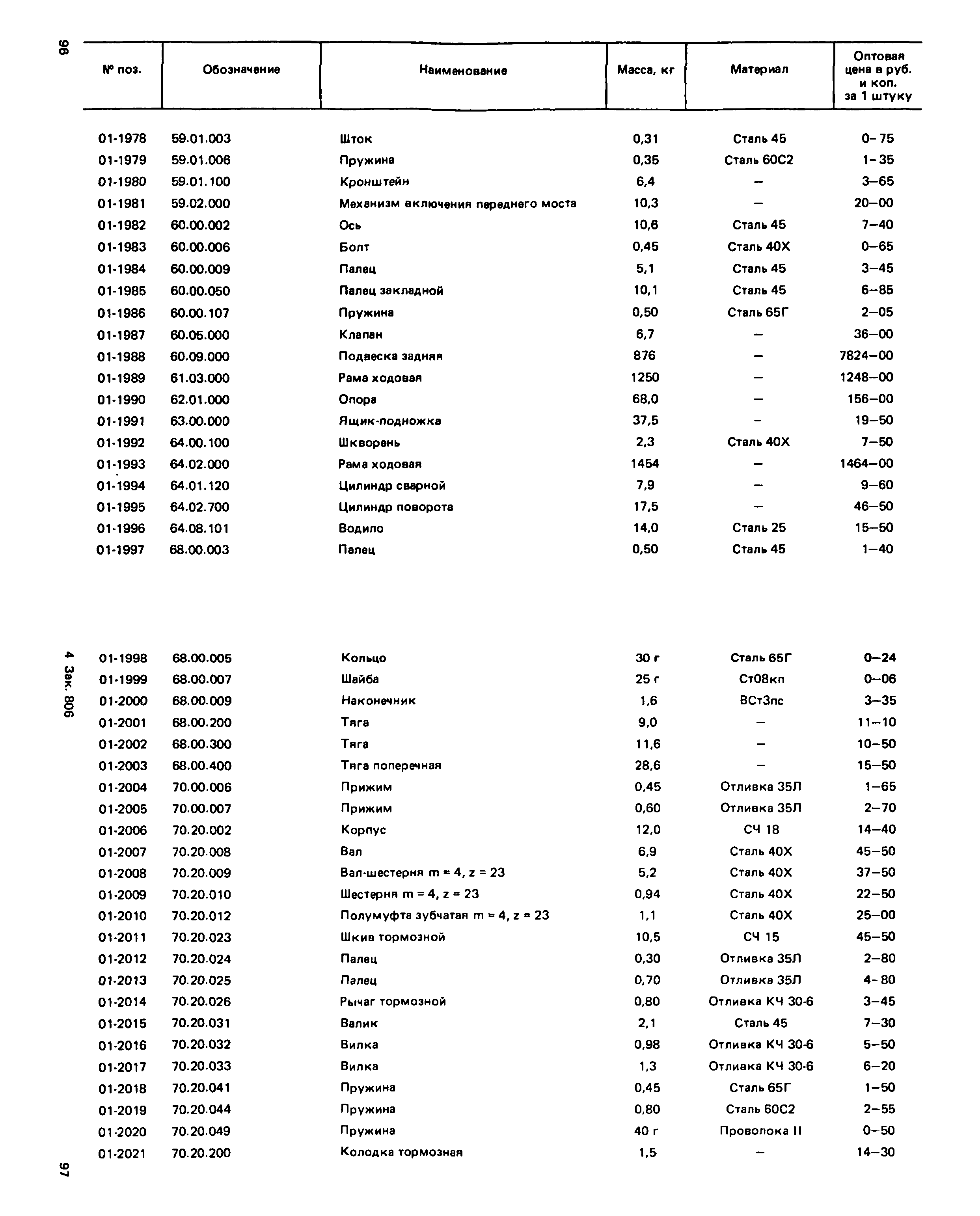 Прейскурант 27-01-49