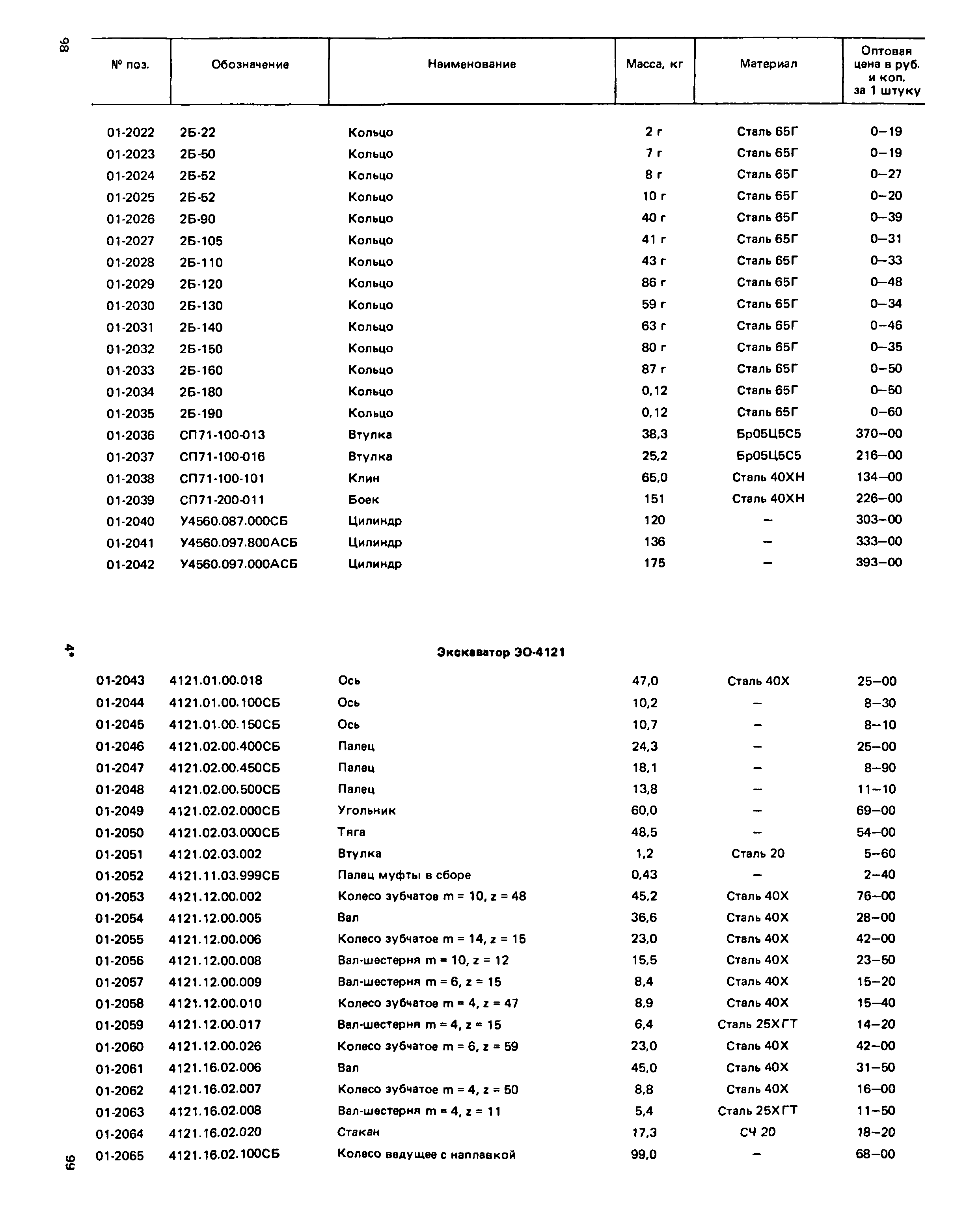 Прейскурант 27-01-49