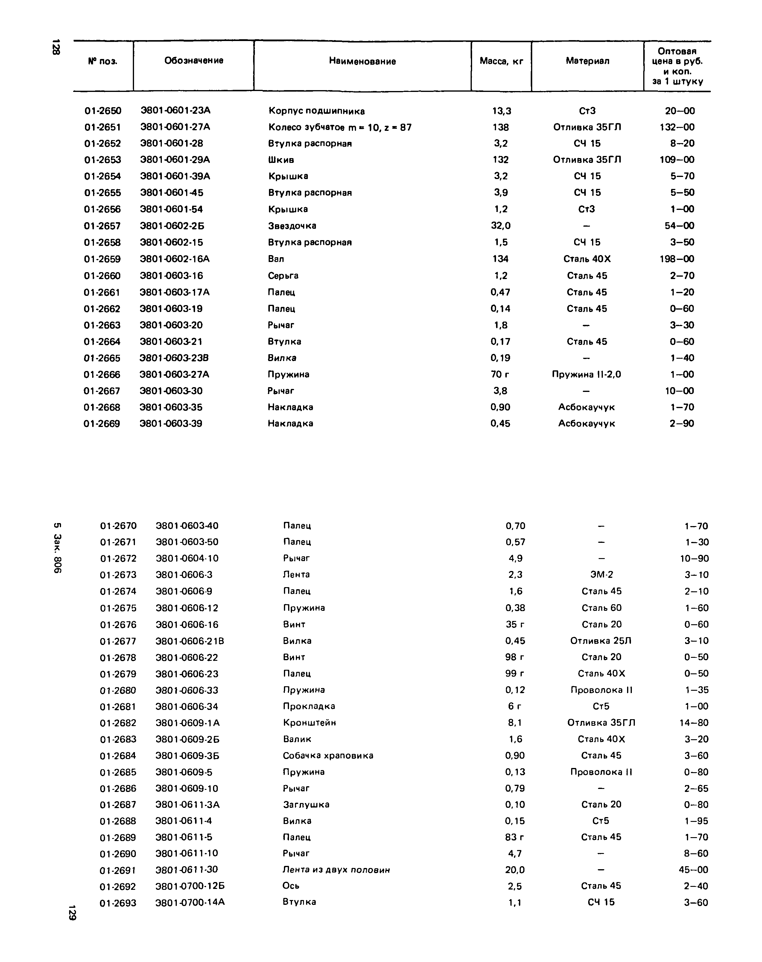 Прейскурант 27-01-49