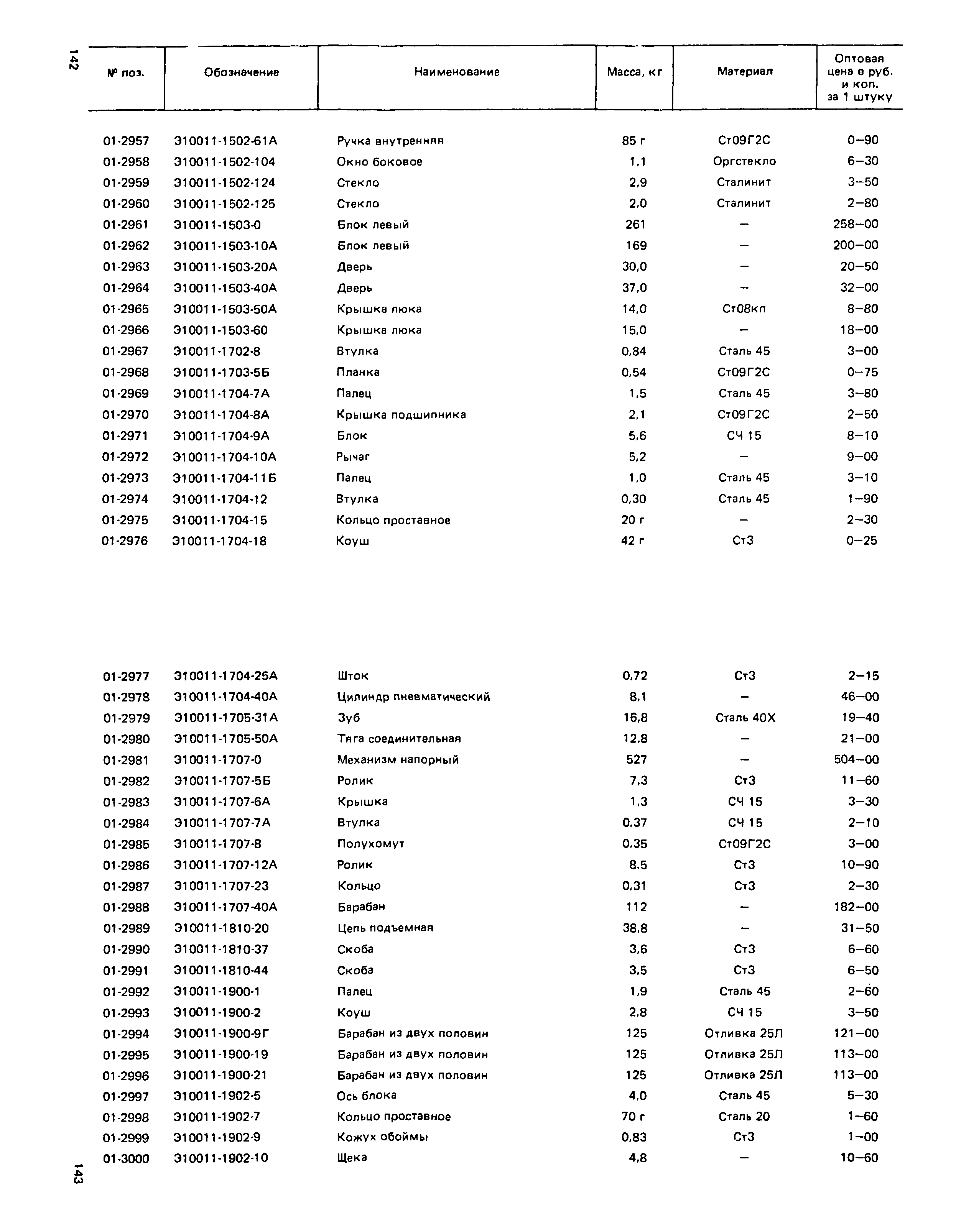 Прейскурант 27-01-49