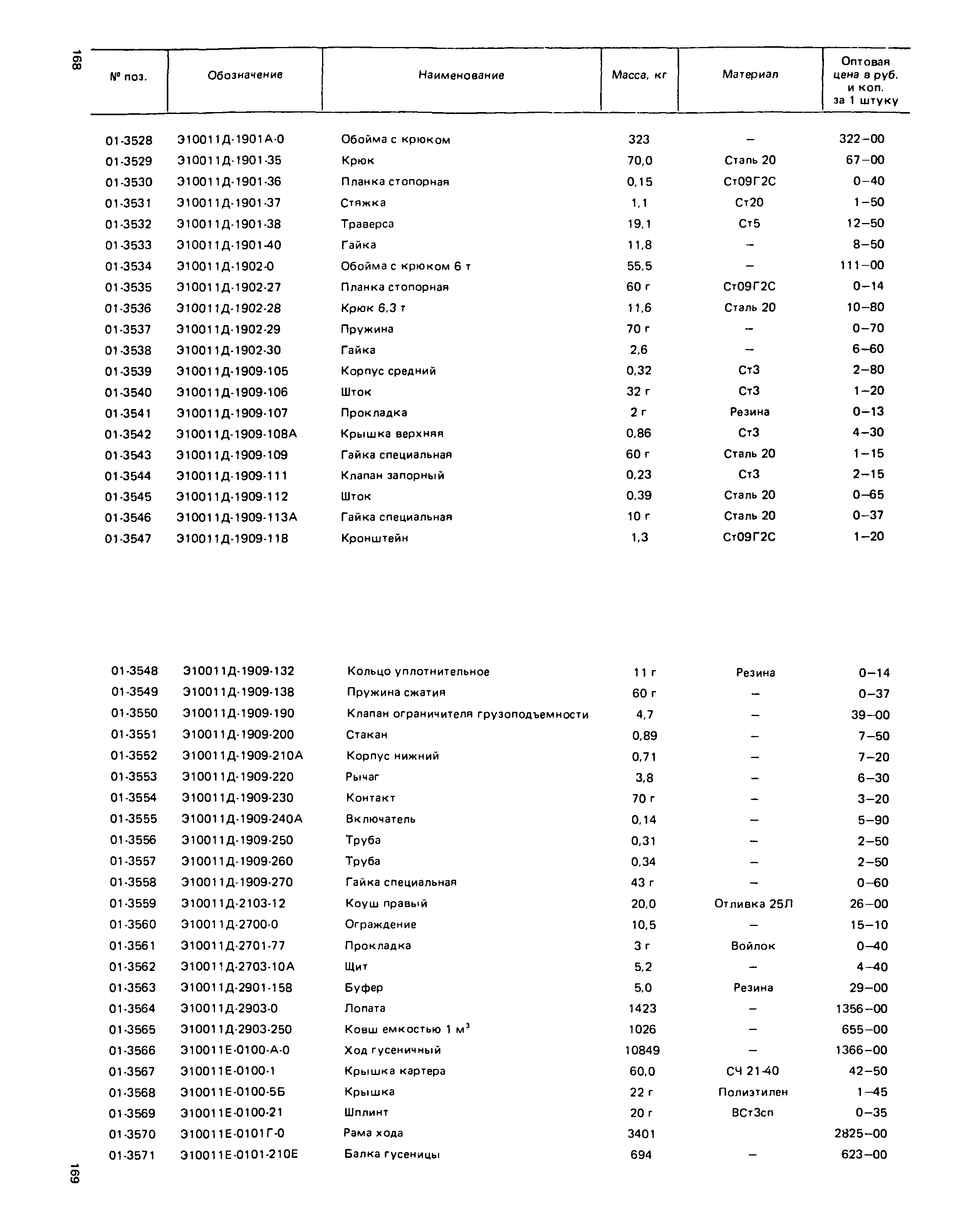 Прейскурант 27-01-49