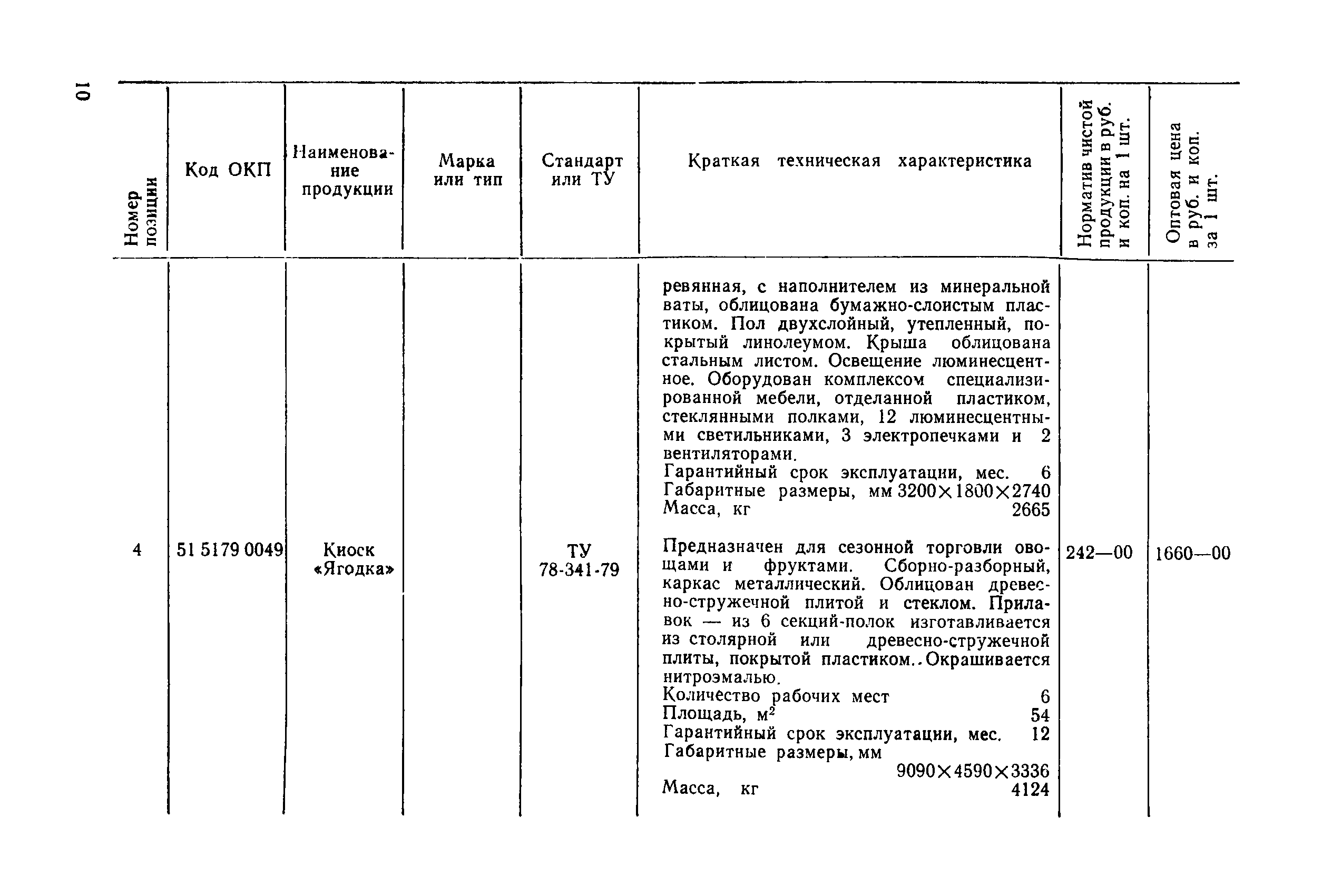 Прейскурант 24-06-01