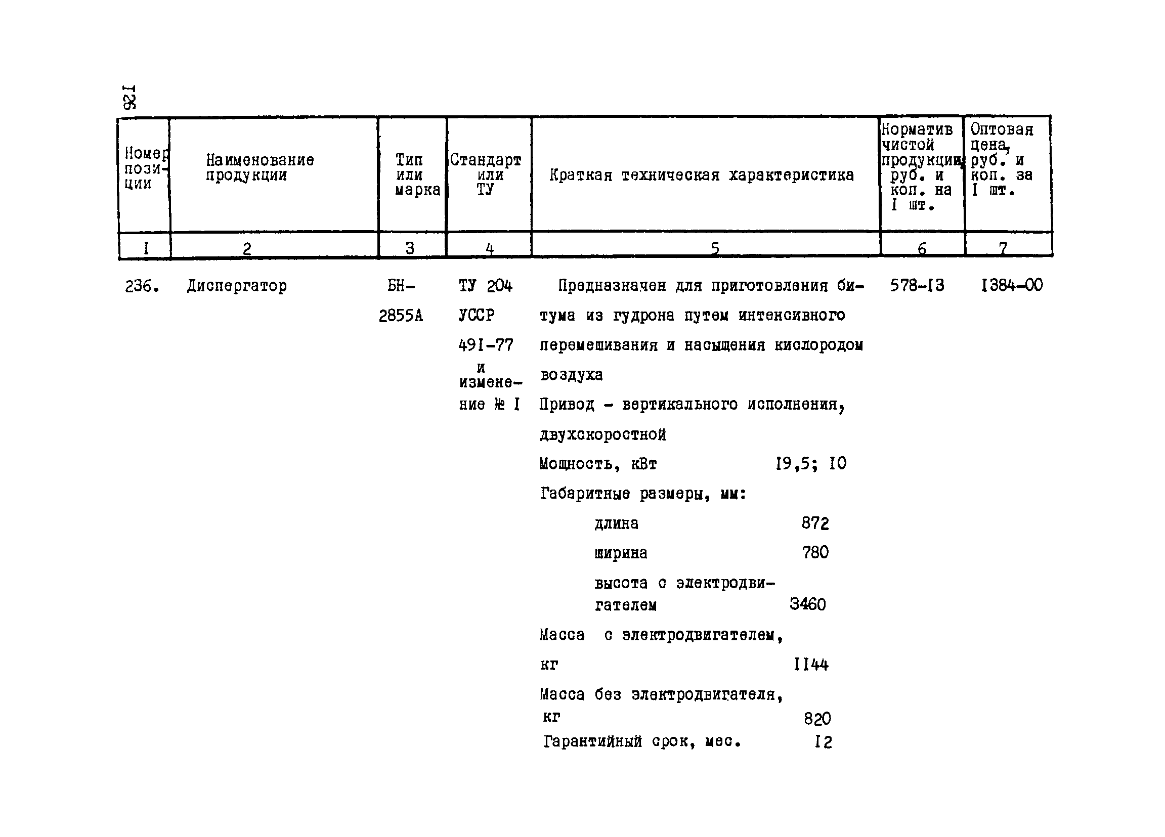 Прейскурант 24-18-44