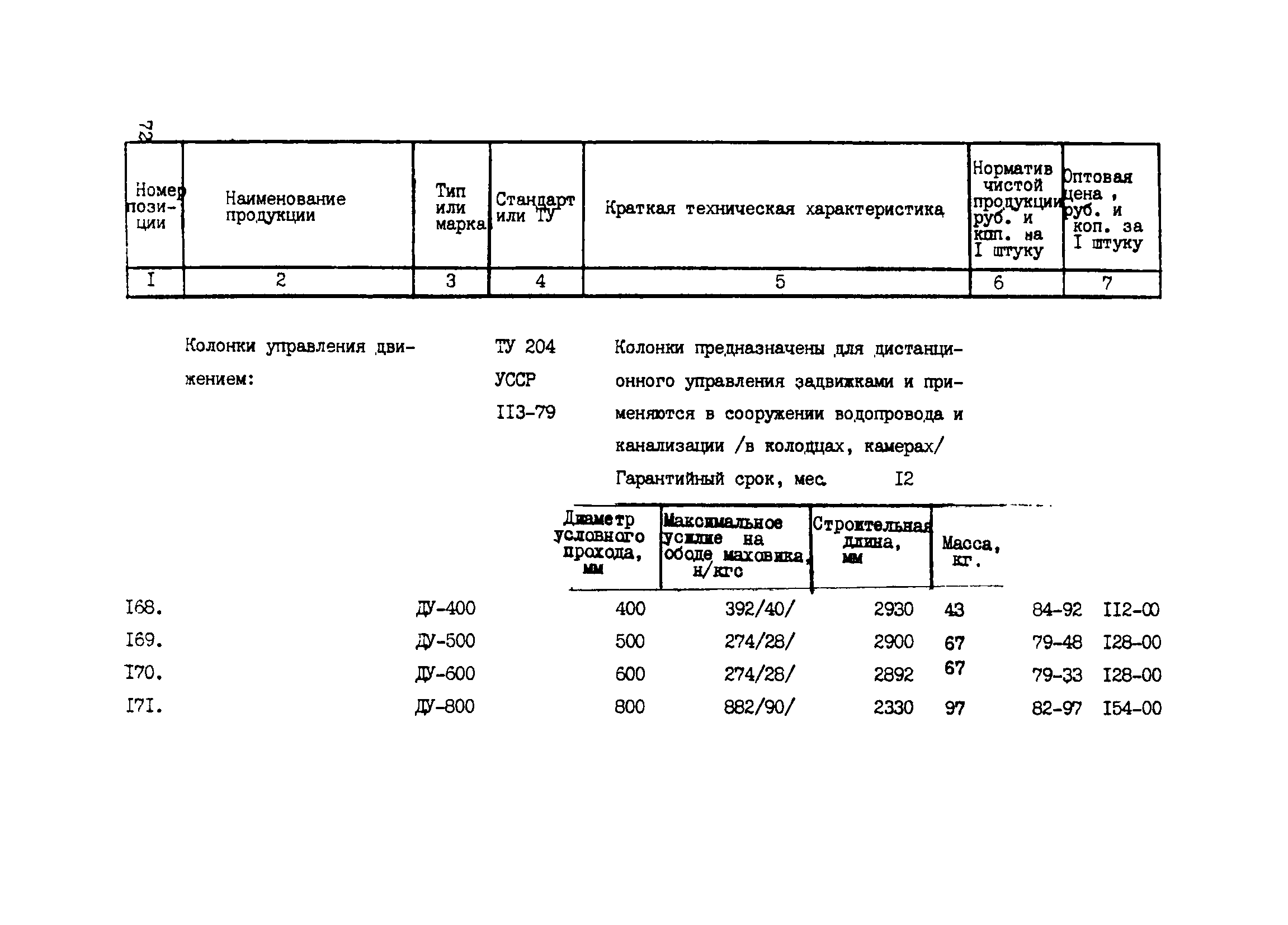 Прейскурант 24-18-44