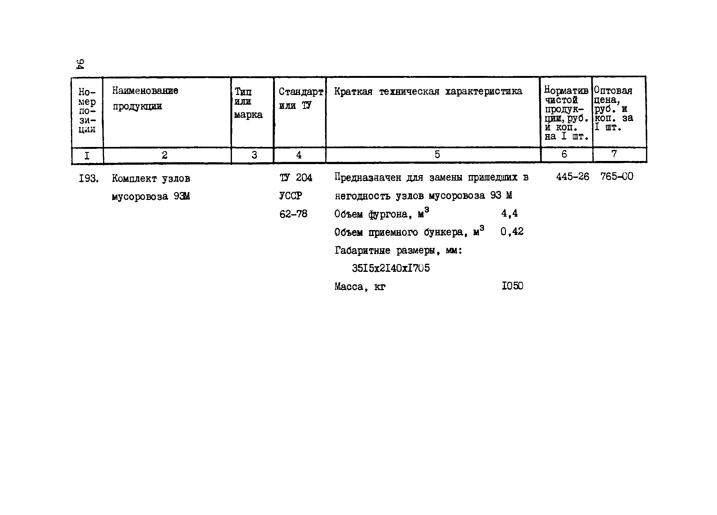 Прейскурант 24-18-44