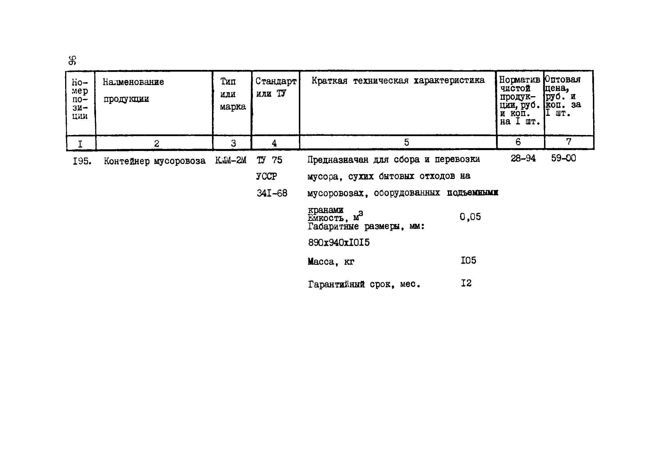 Прейскурант 24-18-44