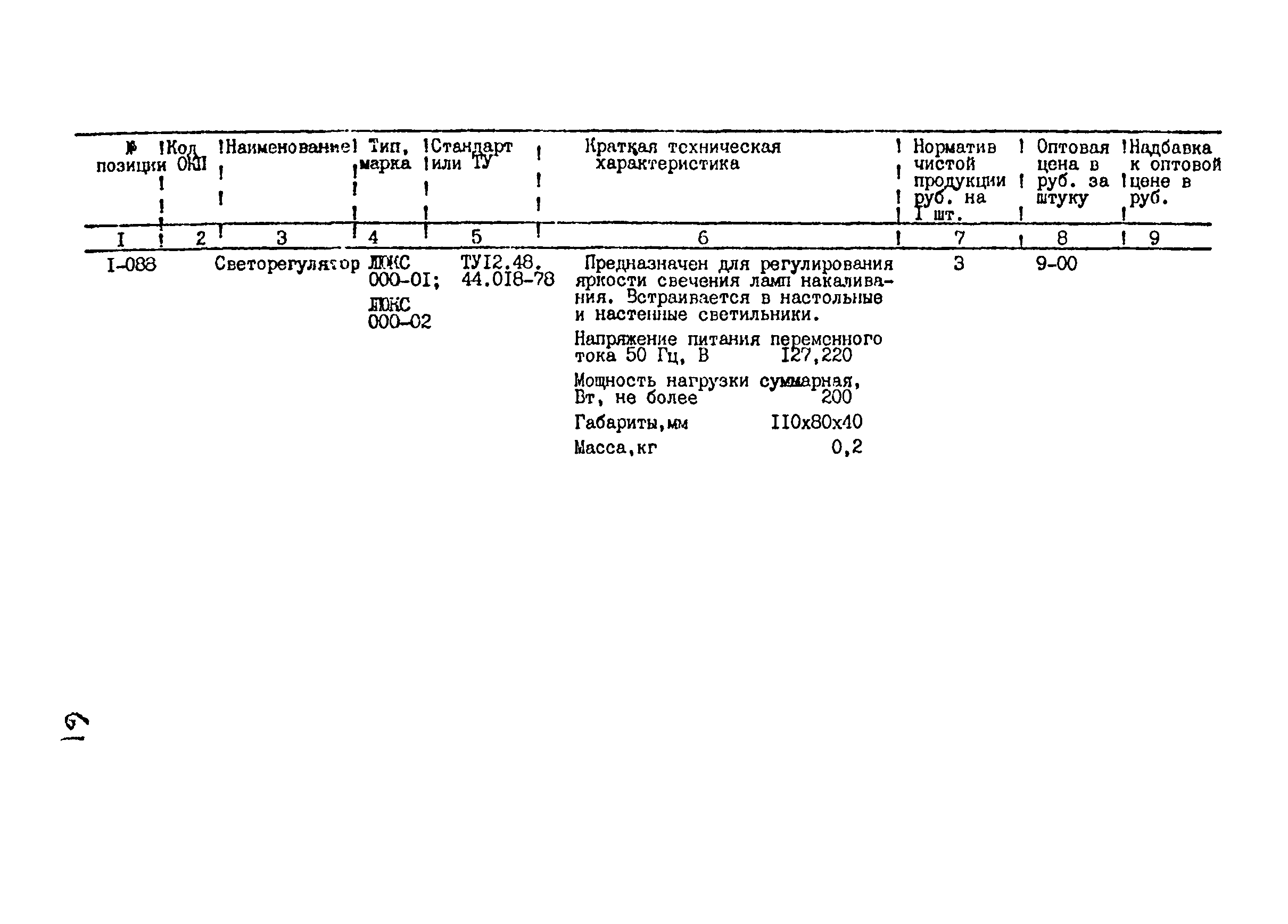 Прейскурант 24-18-44