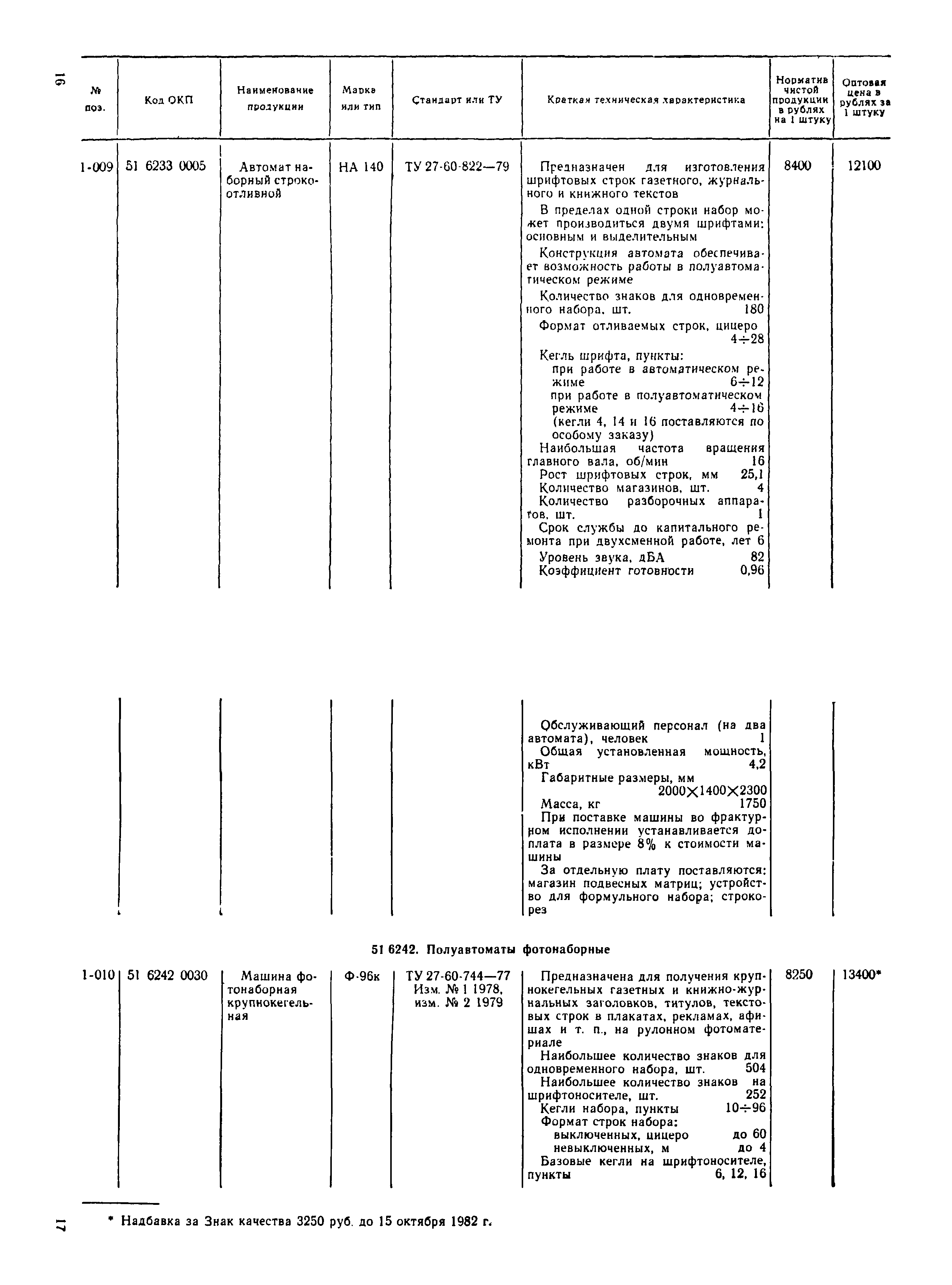 Прейскурант 23-06