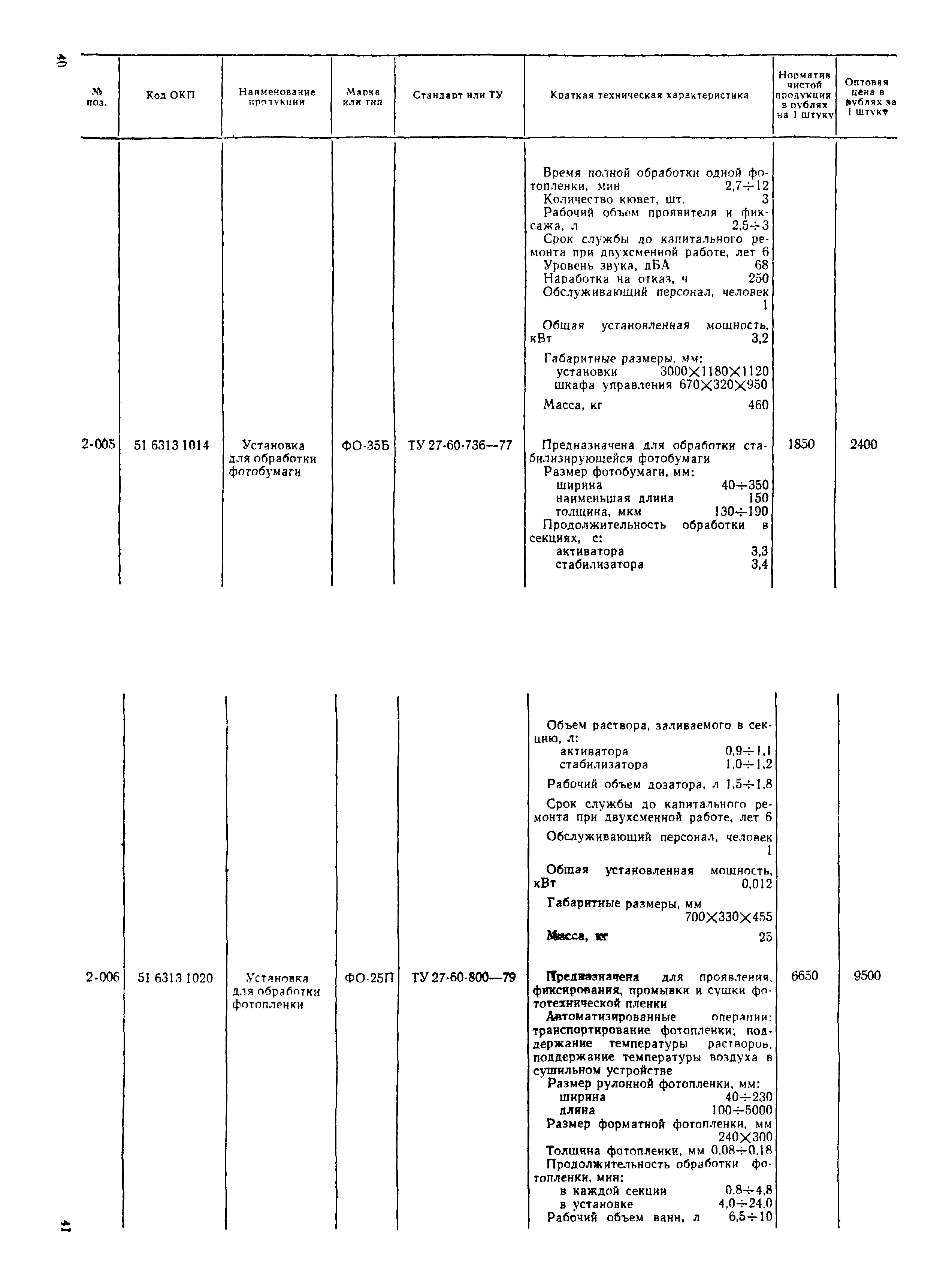 Прейскурант 23-06