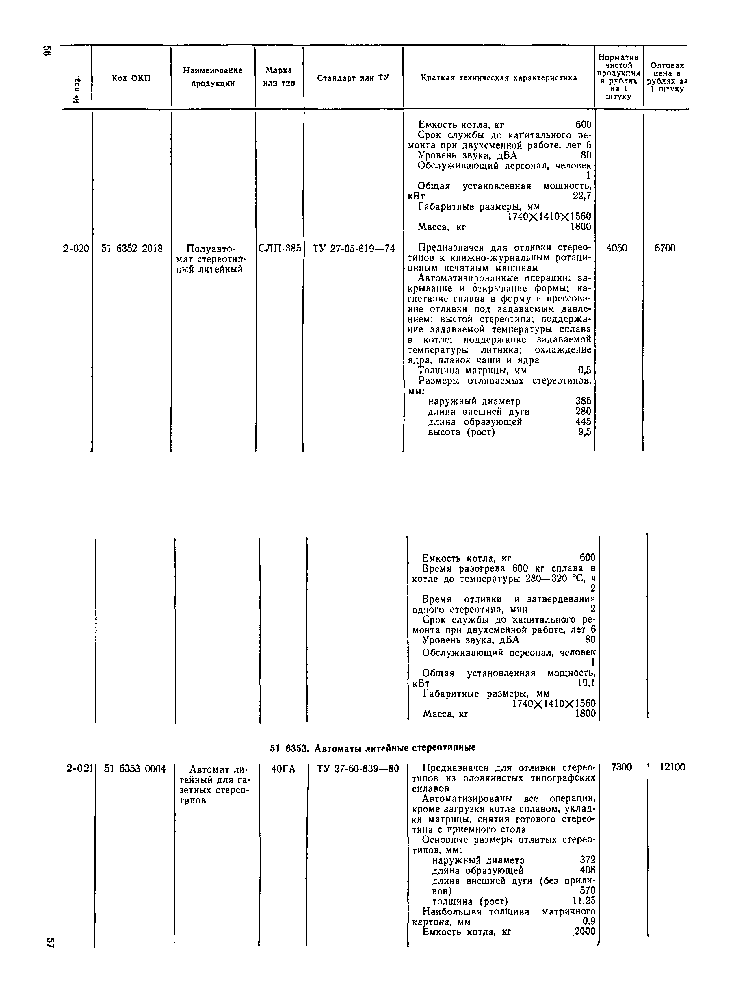 Прейскурант 23-06