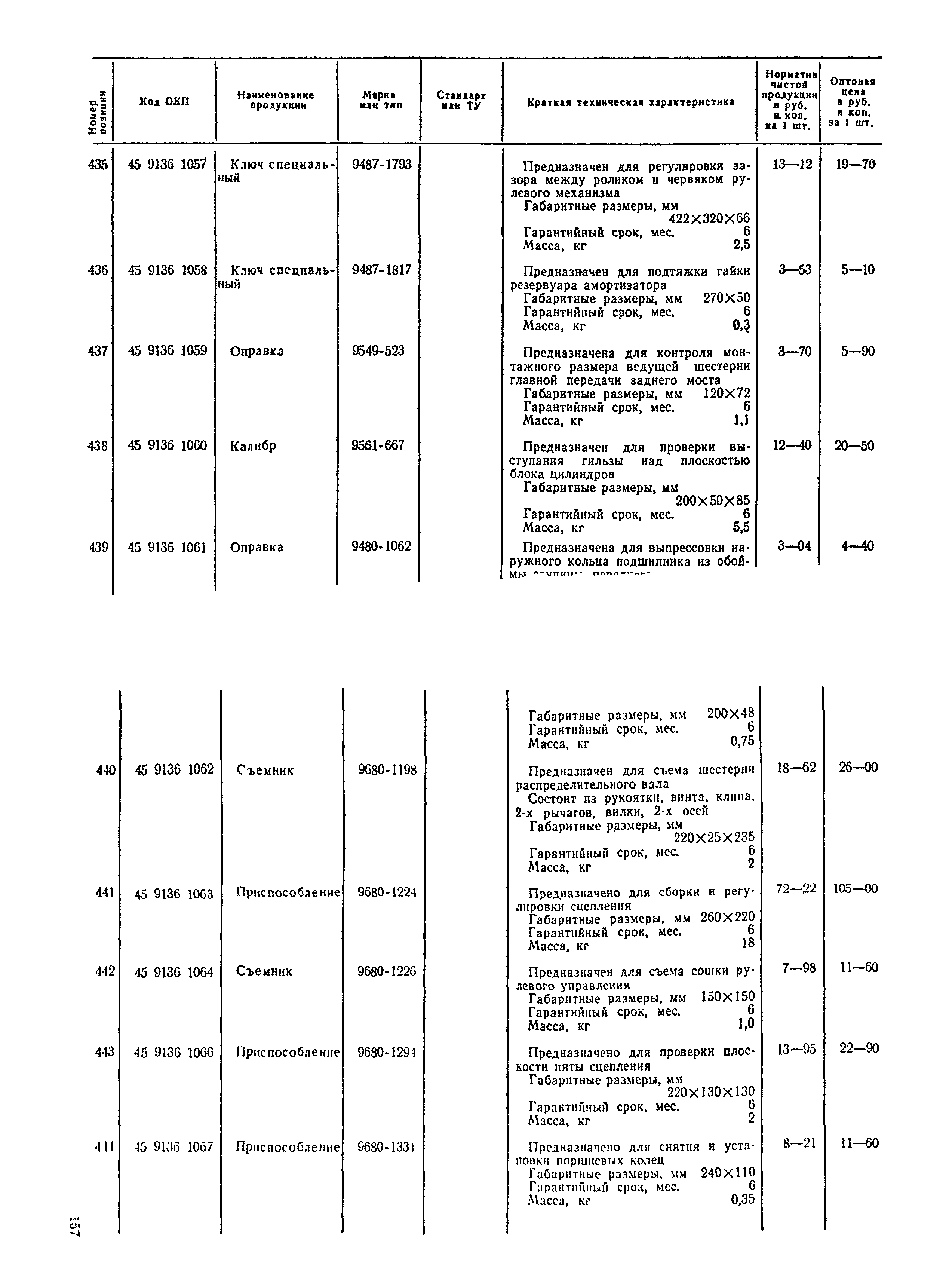 Прейскурант 24-04-01