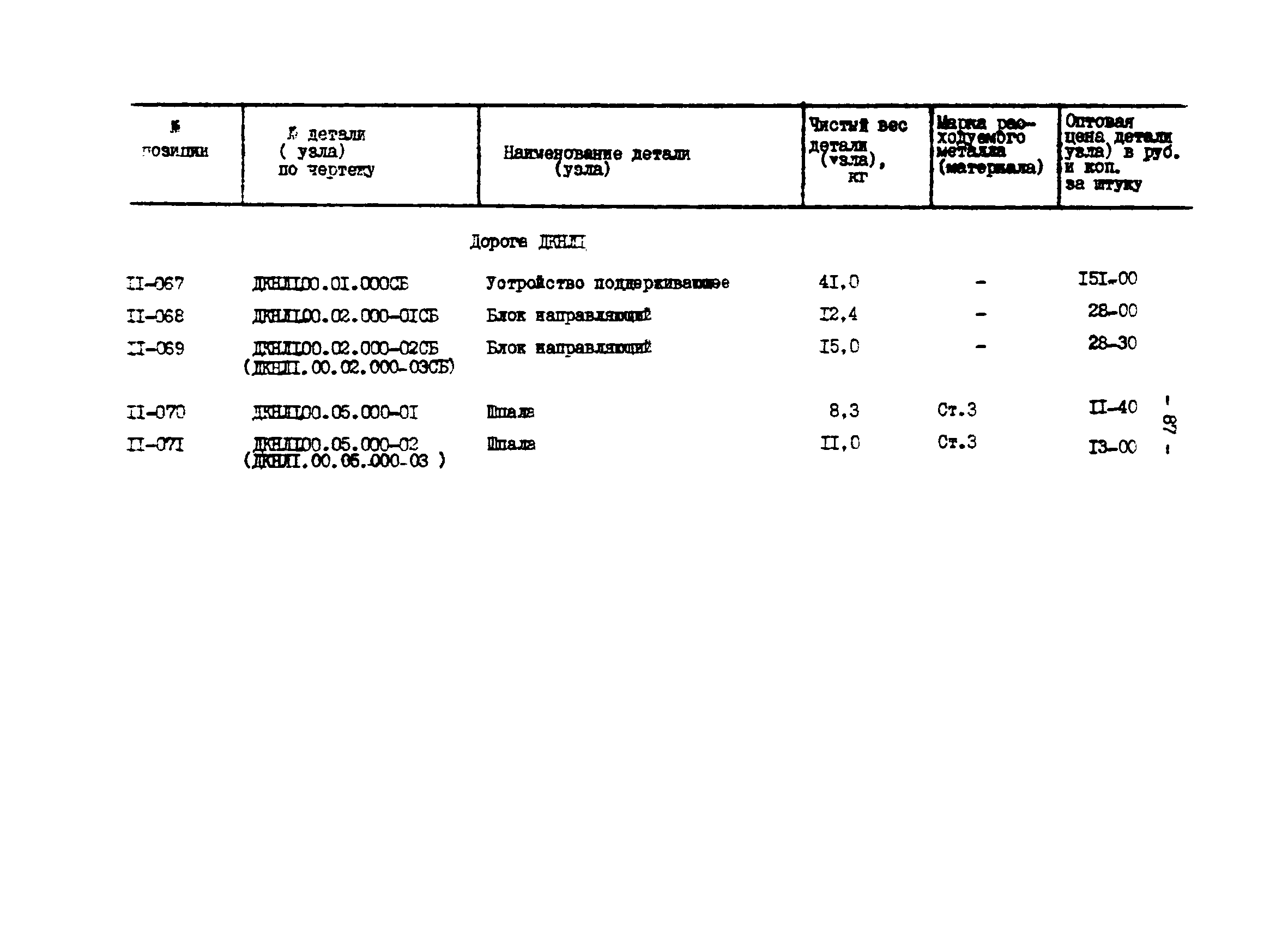 Прейскурант 27-01-44