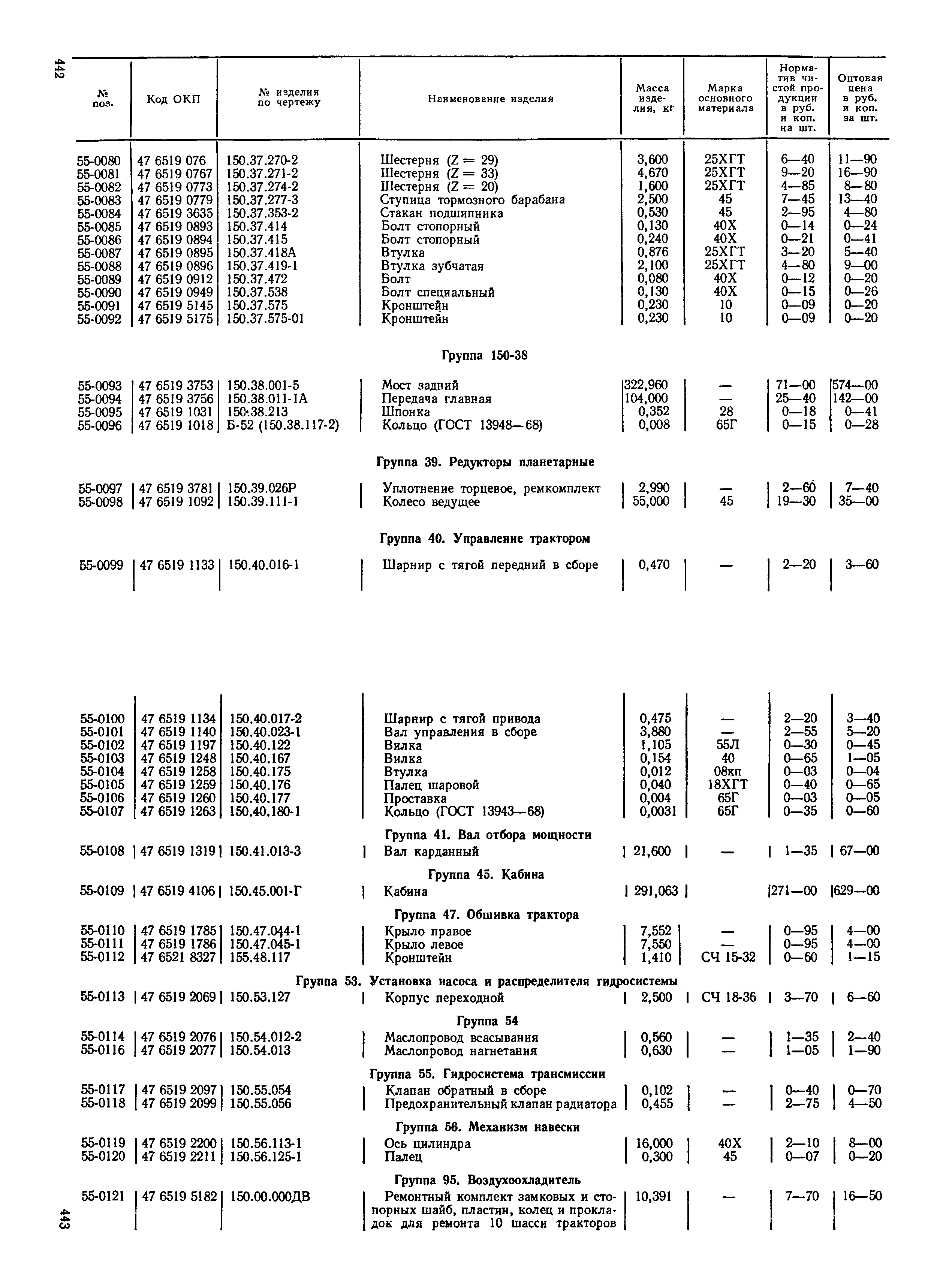 Прейскурант 27-08