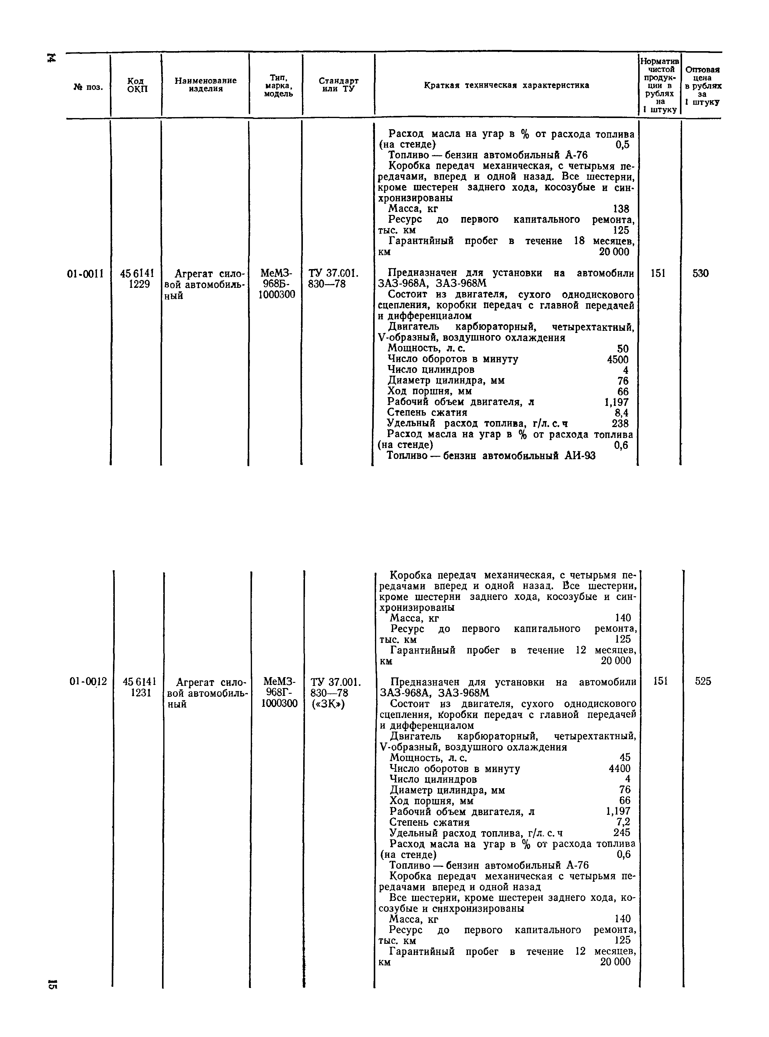 Прейскурант 27-07