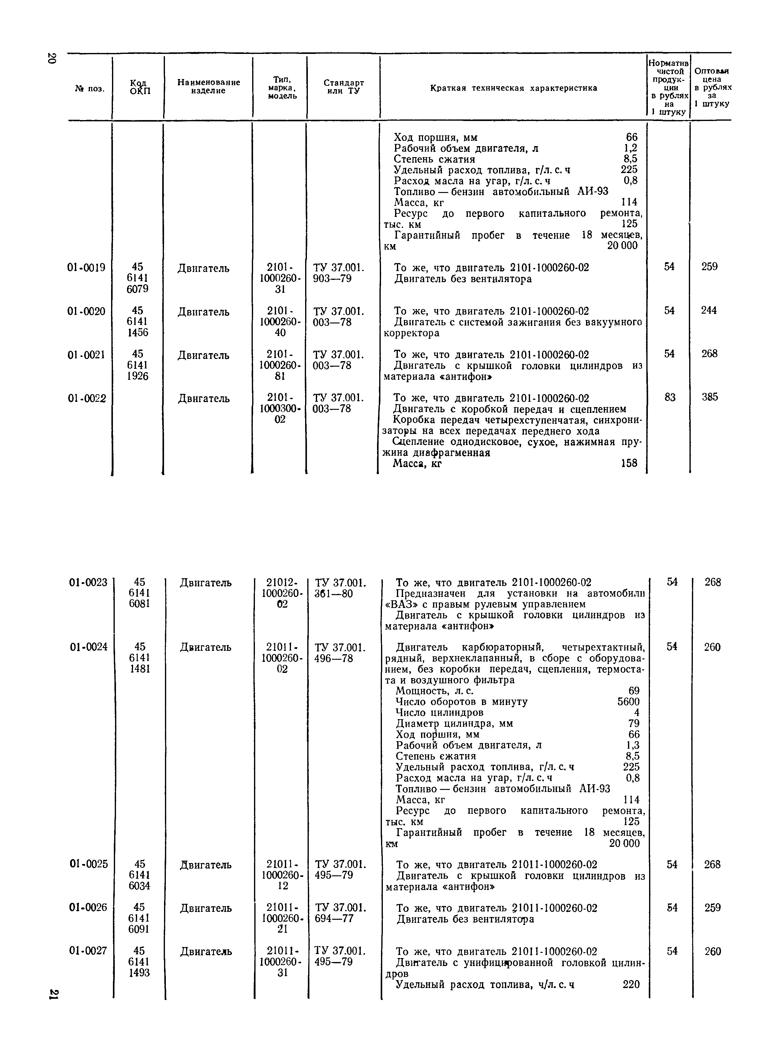 Прейскурант 27-07